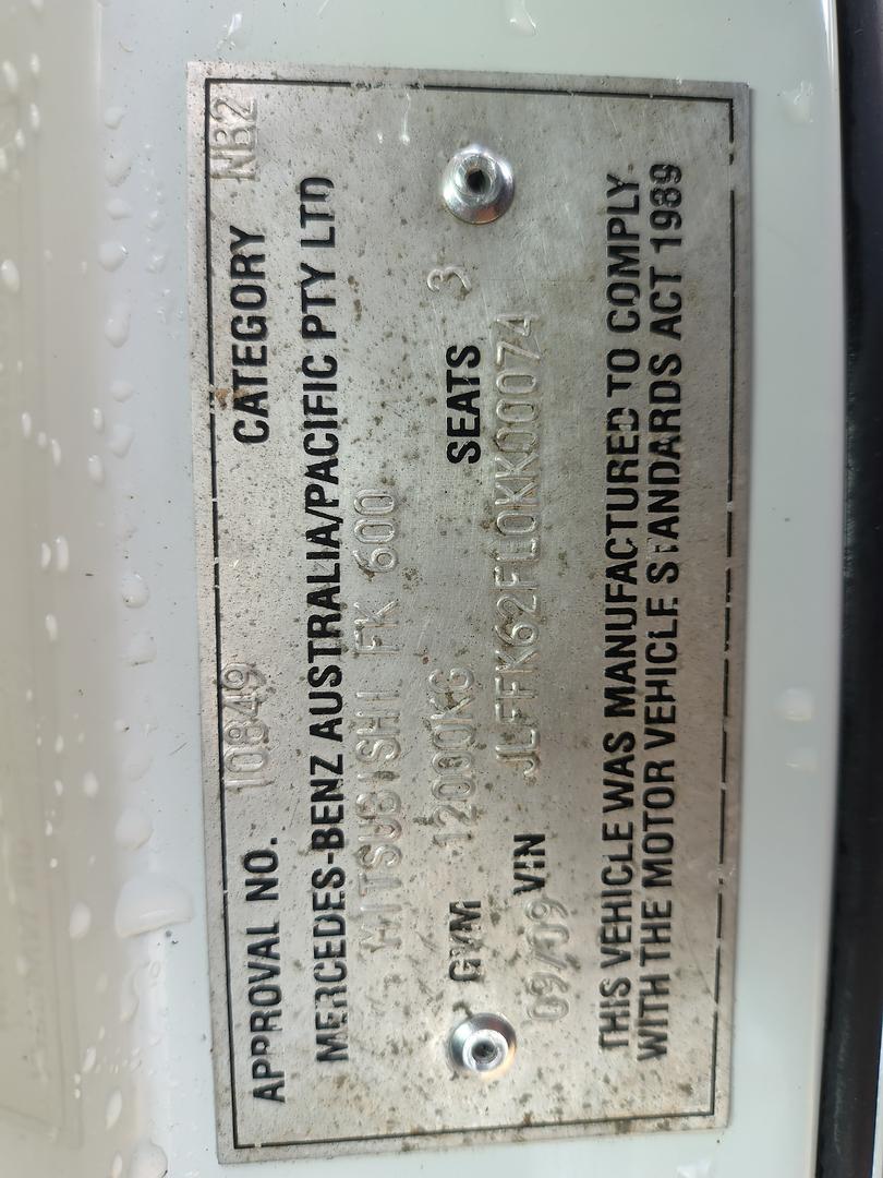 2009 MITSUBISHI FUSO FIGHTER FK62F FK600 TIPPER