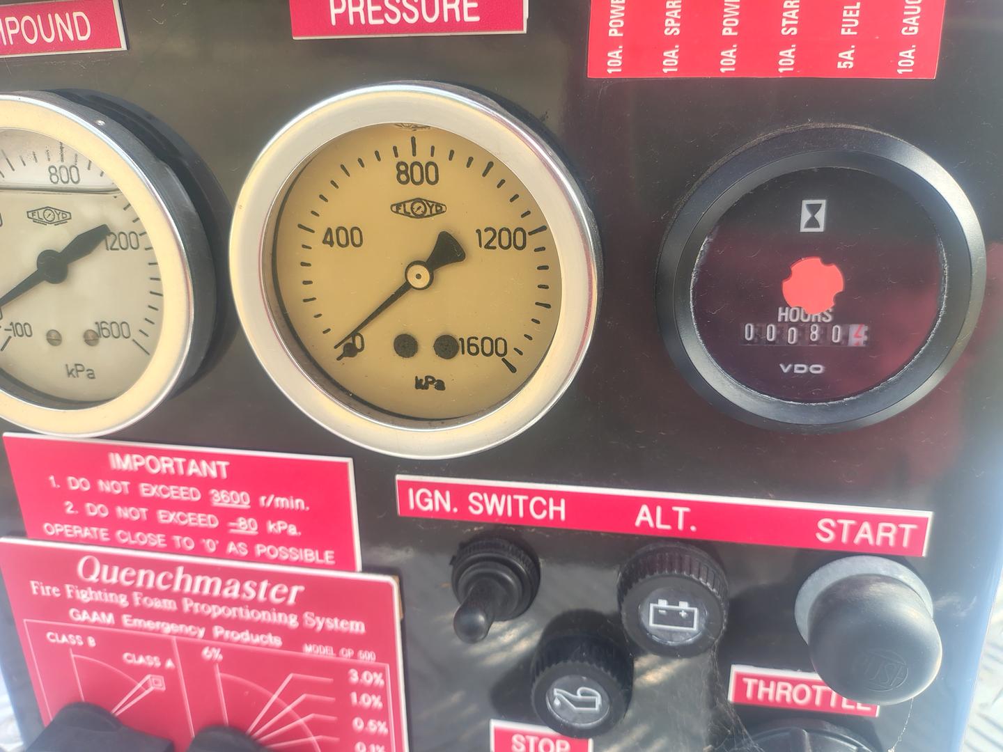 2007 MITSUBISHI FUSO CANTER 500/600 FG649 (4x4) MWB MANUAL FIRE TRUCK