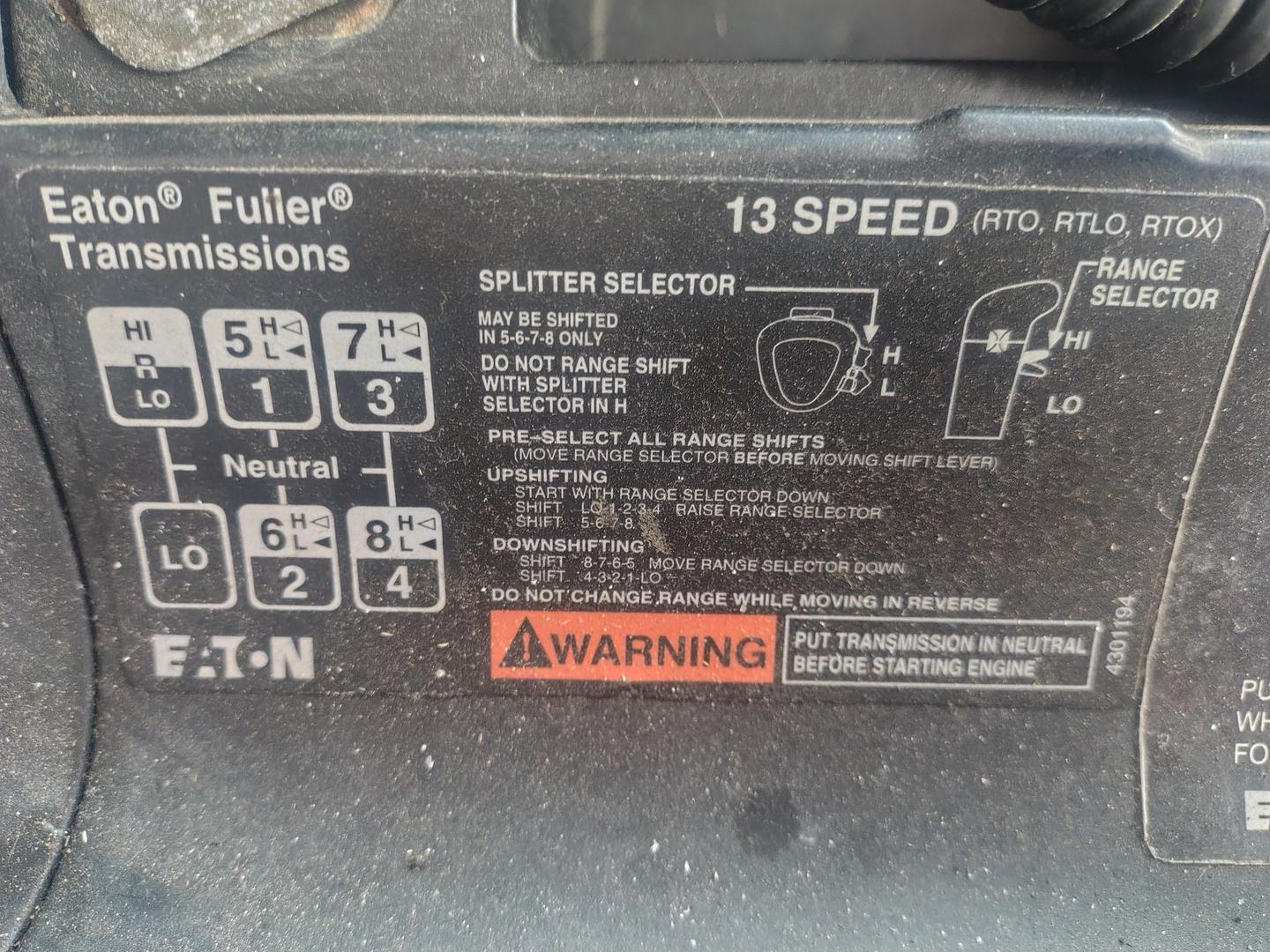2008 MITSUBISHI FUSO FV FV MY08 51J MWB 13 SP MANUAL C/CHAS