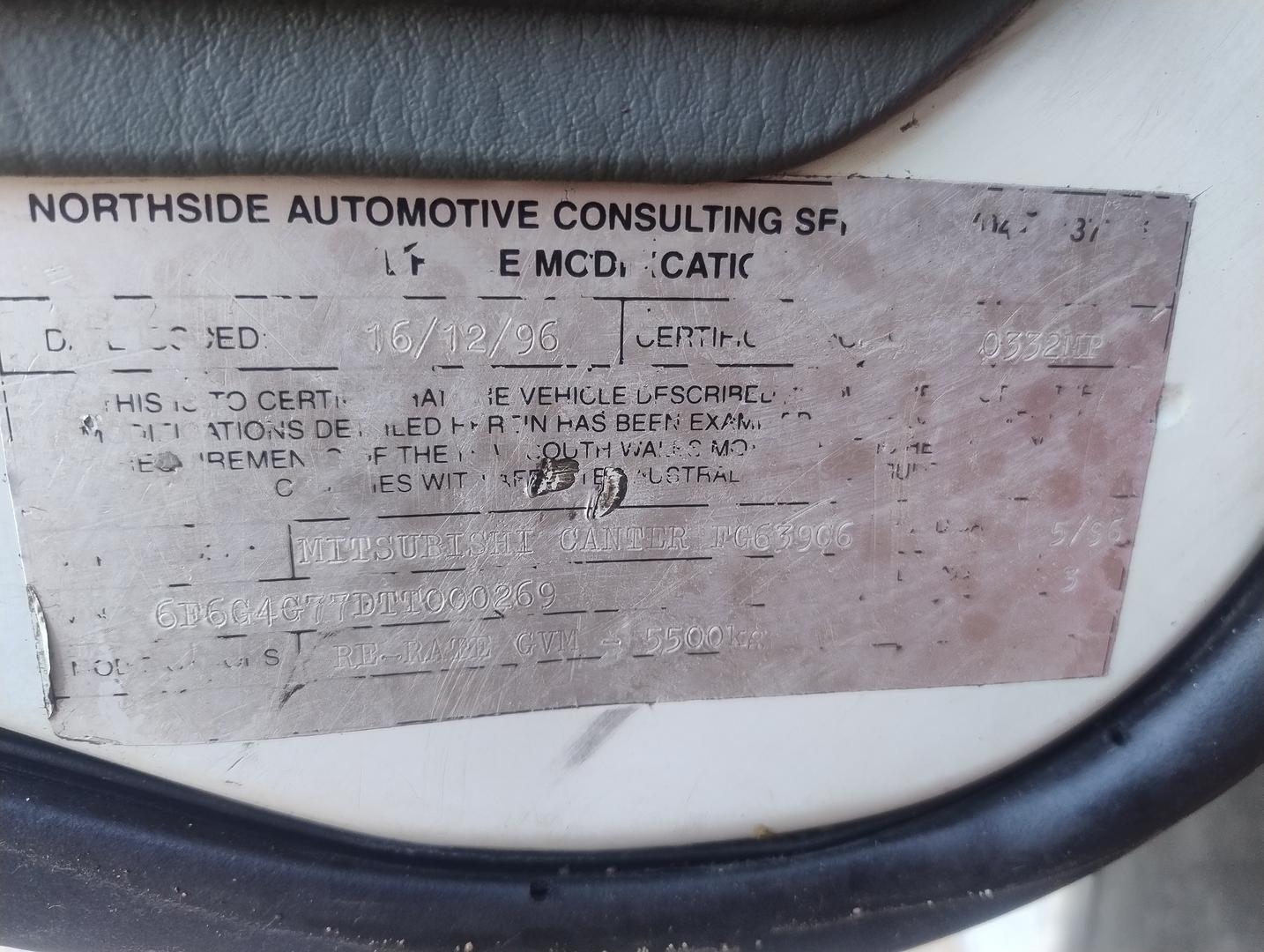 1996 MITSUBISHI FUSO TRUCK