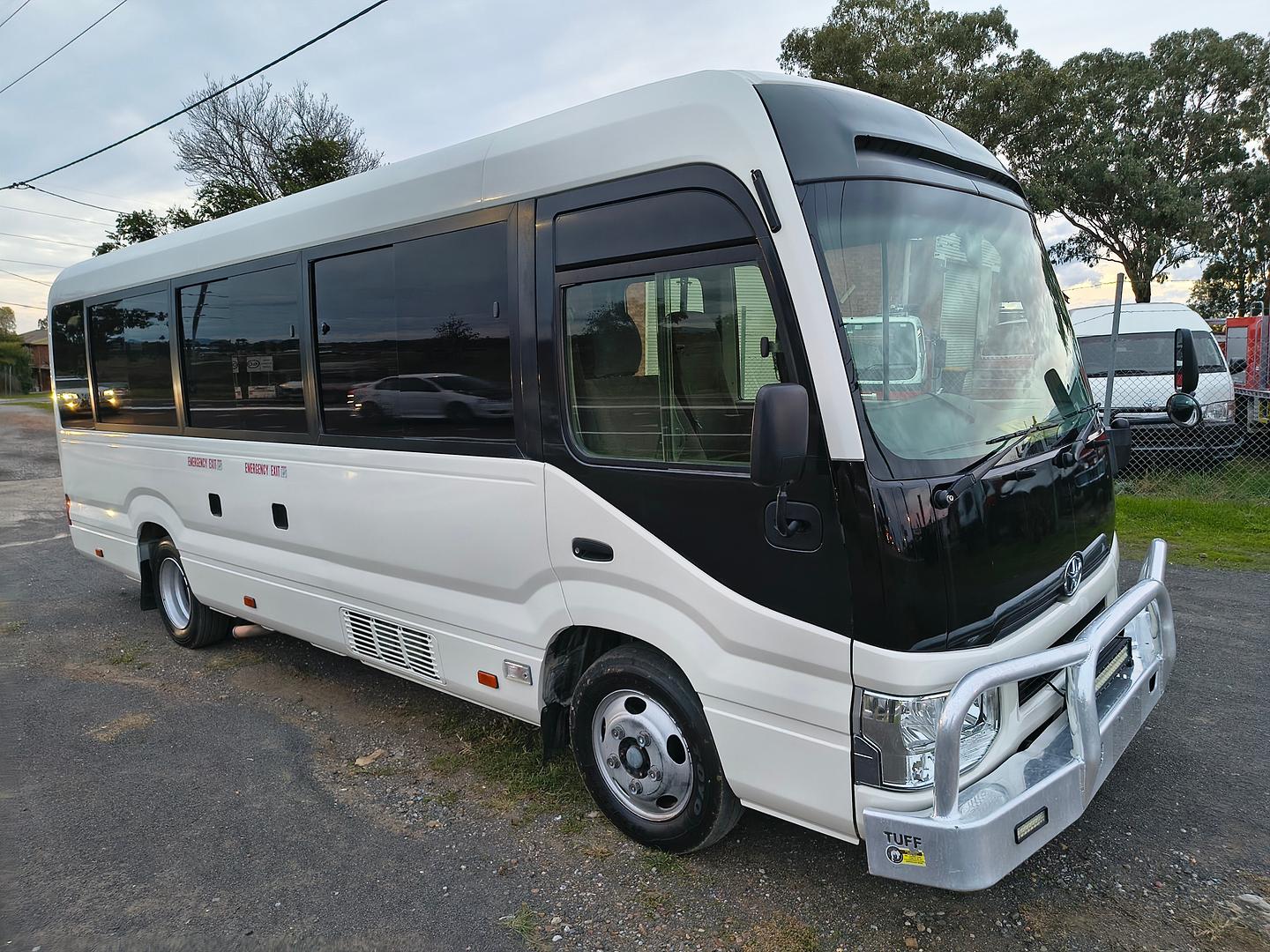 2018 TOYOTA COASTER XZB70R MY17 DELUXE (LWB) 4 SP AUTOMATIC BUS