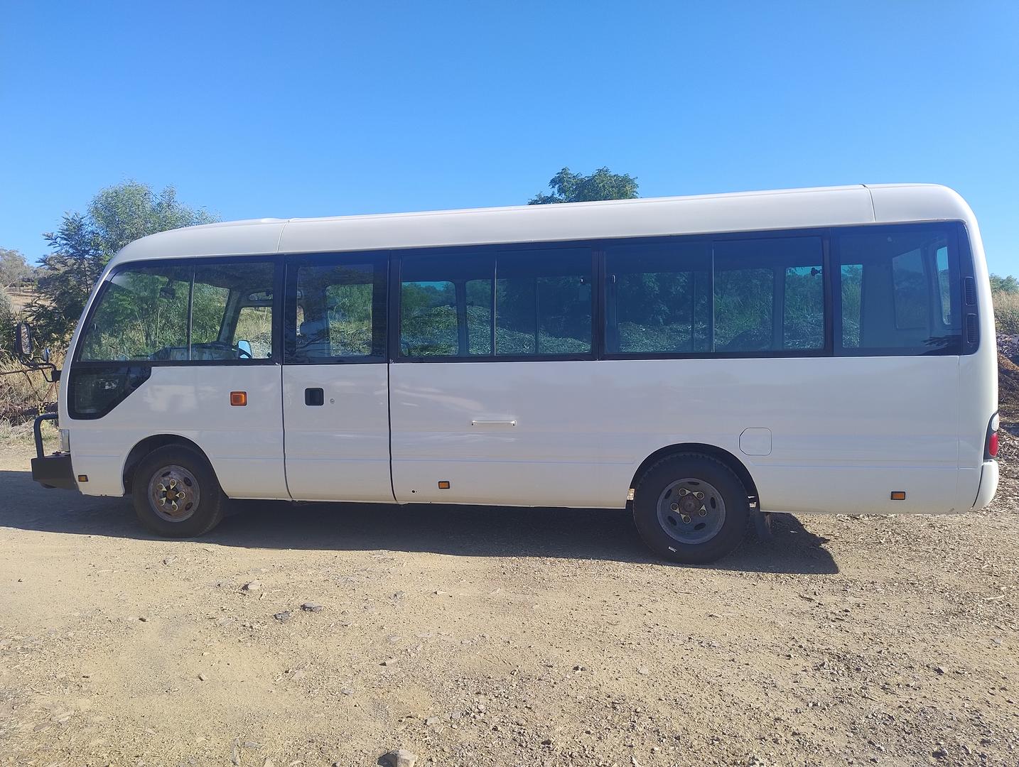 2007 TOYOTA COASTER XZB50R 07 UPGRADE DELUXE (LWB) 5 SP MANUAL BUS
