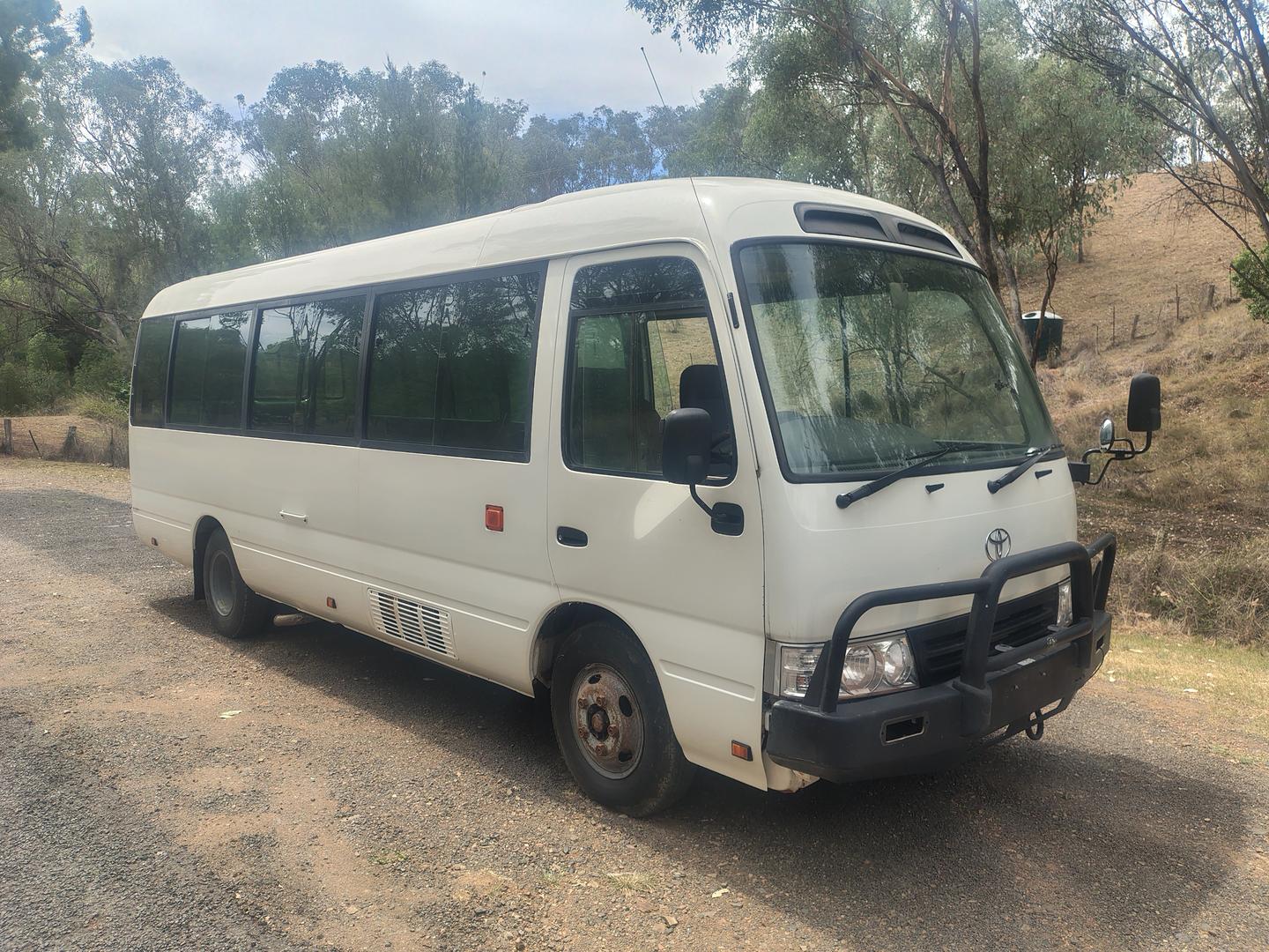 2007 TOYOTA COASTER XZB50R 07 UPGRADE DELUXE (LWB) 5 SP MANUAL BUS
