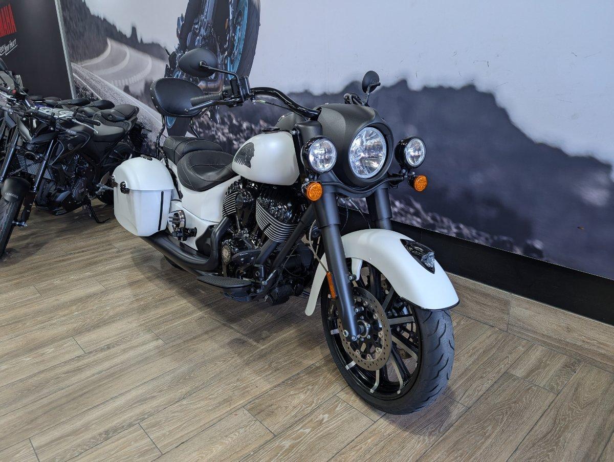 2019 INDIAN SPRINGFIELD DARK HORSE WHITE CRUISER