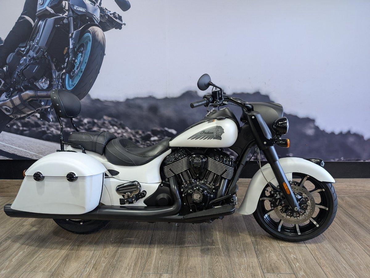 2019 INDIAN SPRINGFIELD DARK HORSE WHITE CRUISER