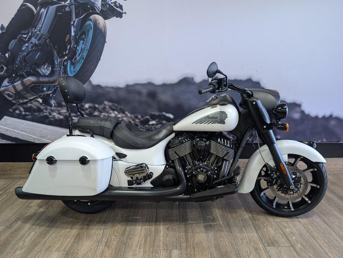 2019 INDIAN SPRINGFIELD DARK HORSE WHITE CRUISER