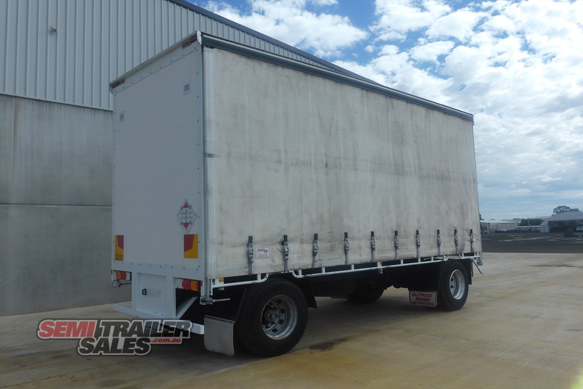 2020 ALLTRUCK BODIES 10 PALLET DOG CURTAINSIDER TRAILER