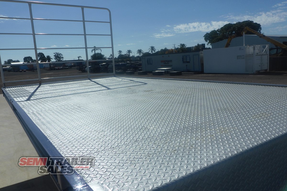 2014 VAWDREY 36 PALLET DROPDECK B DOUBLE SET TRAILER