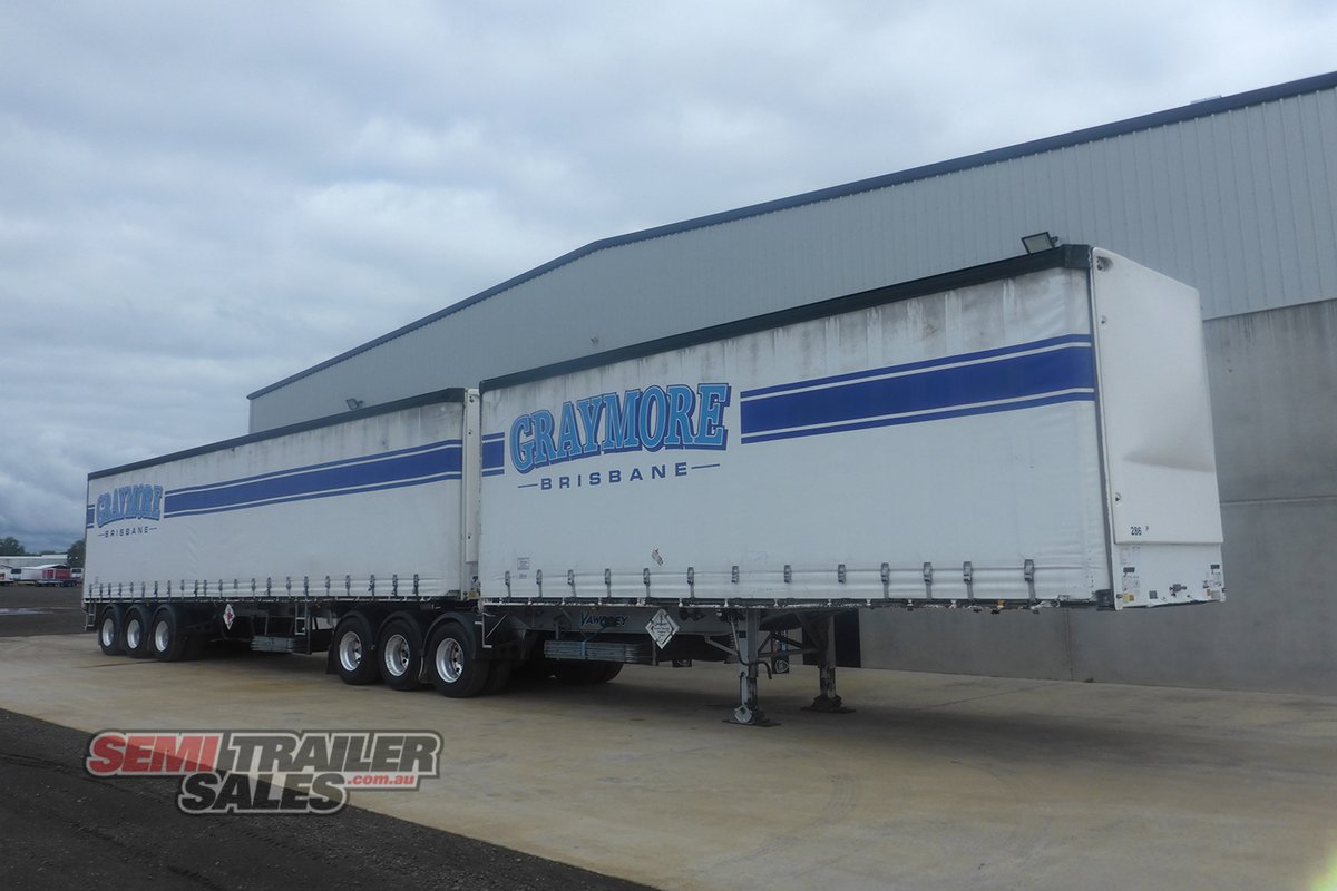 2012 VAWDREY B34 PALLET CURTAINSIDER B DOUBLE SET