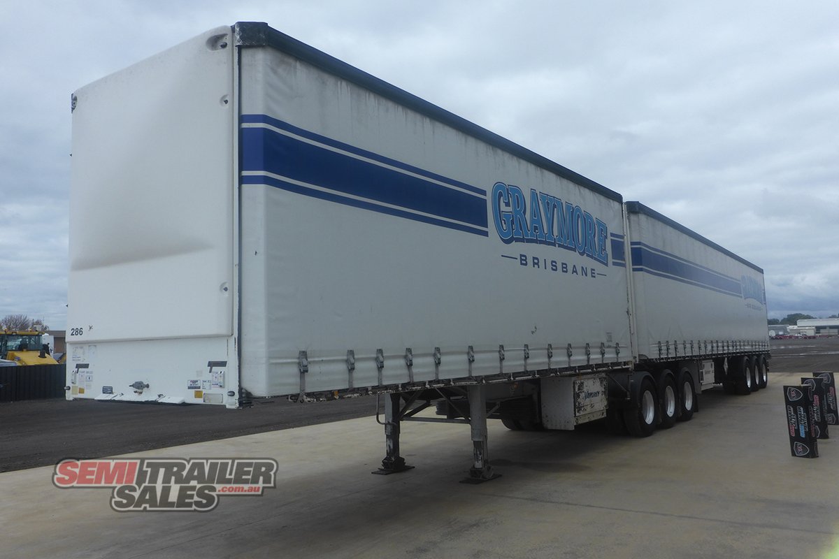 2012 VAWDREY B34 PALLET CURTAINSIDER B DOUBLE SET