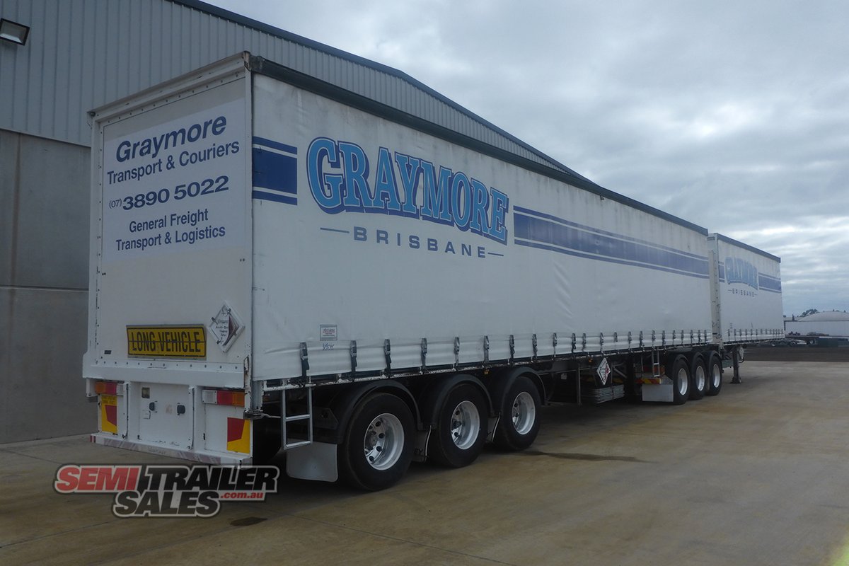 2012 VAWDREY B34 PALLET CURTAINSIDER B DOUBLE SET