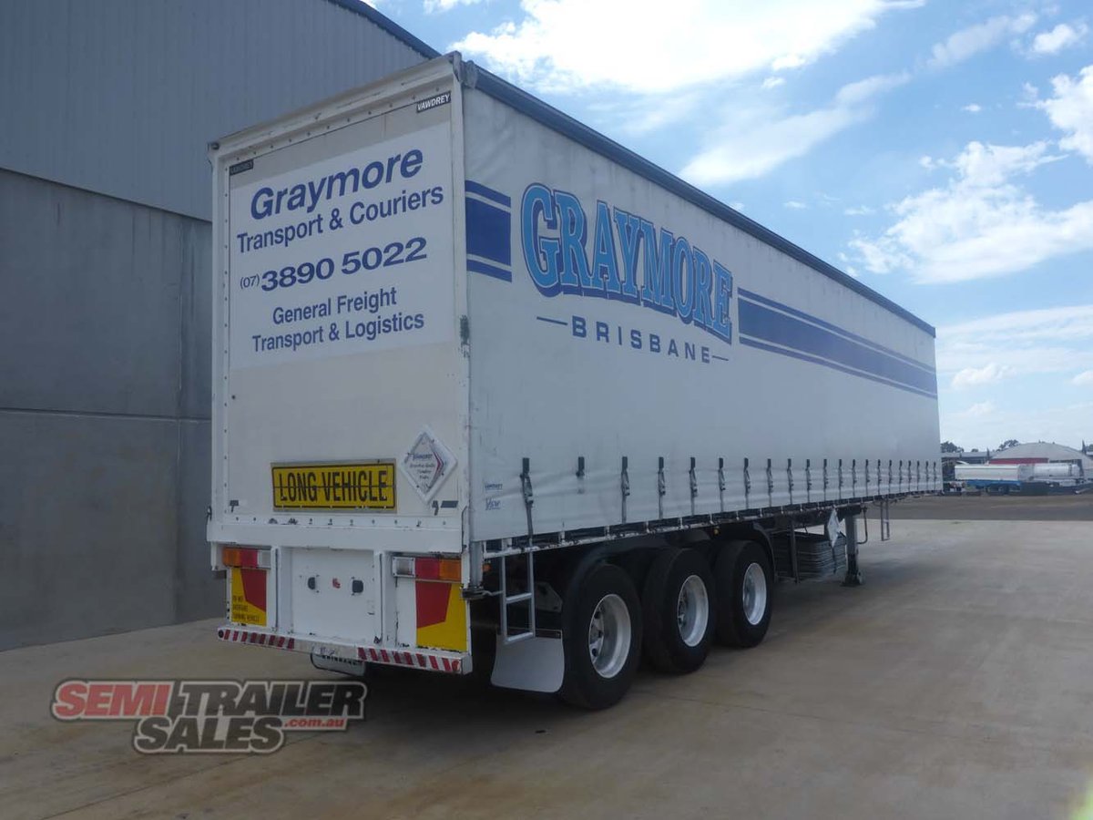 2012 VAWDREY 22 PALLET CURTAINSIDER TRAILER