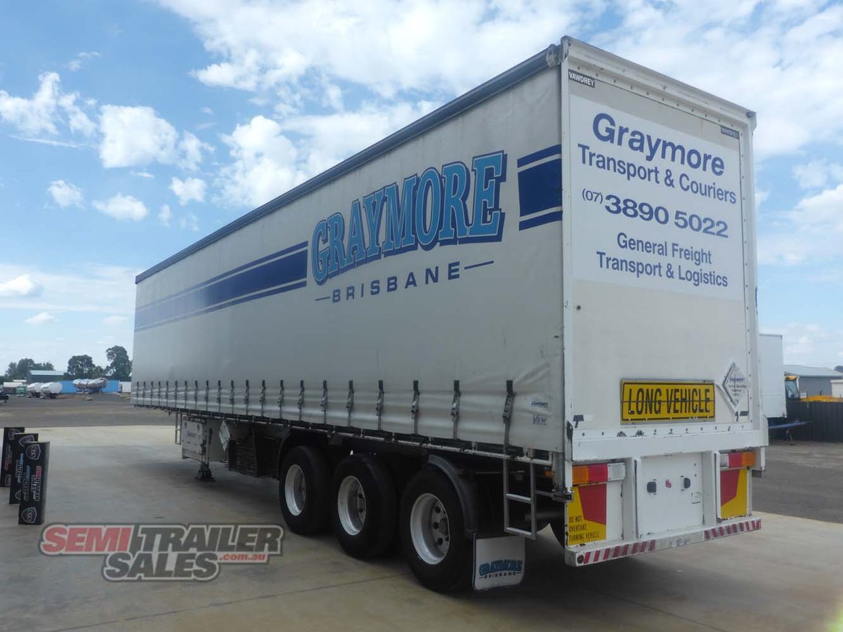 2012 VAWDREY 22 PALLET CURTAINSIDER TRAILER