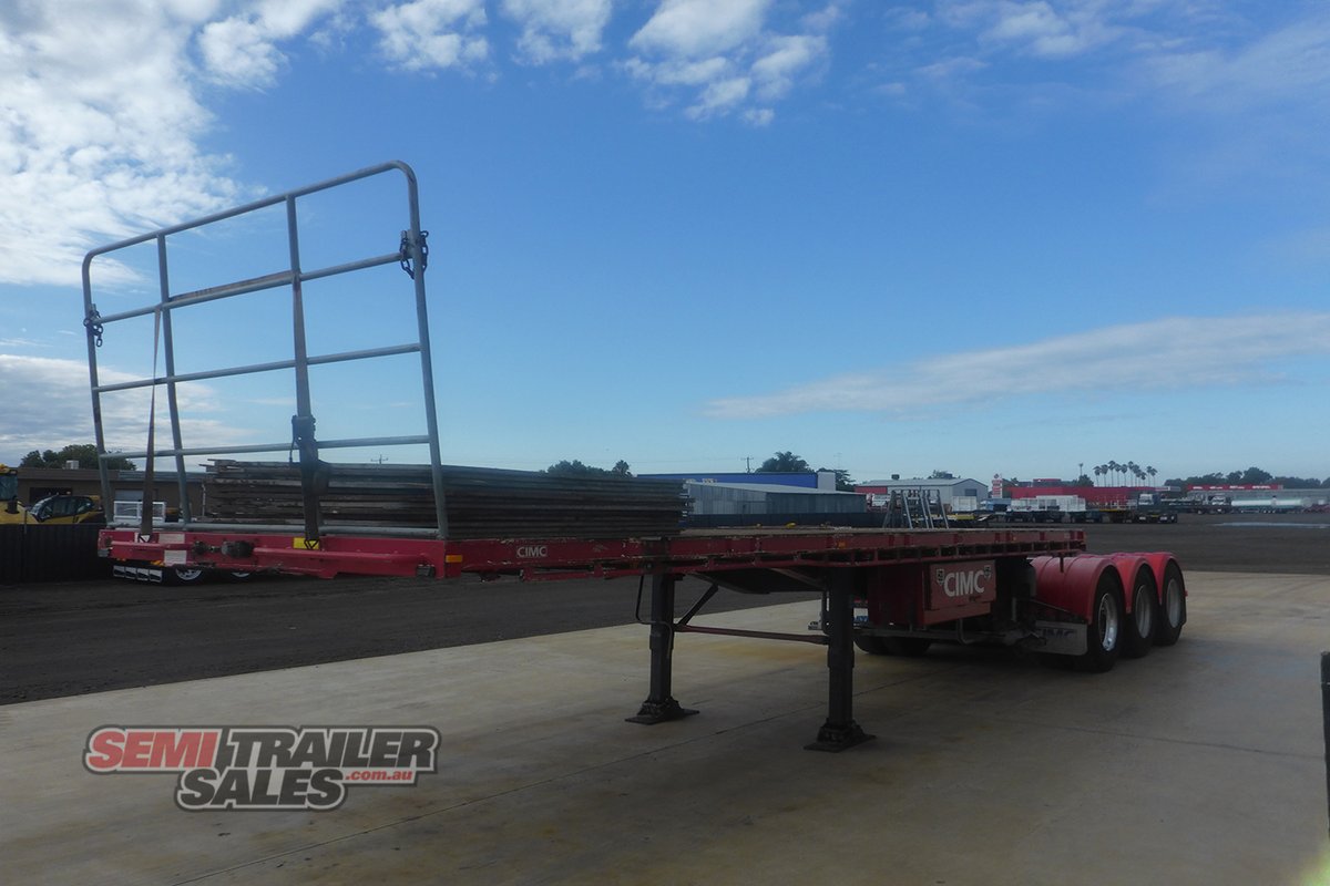 2017 CIMC 12 PALLET FLAT TOP A TRAILER