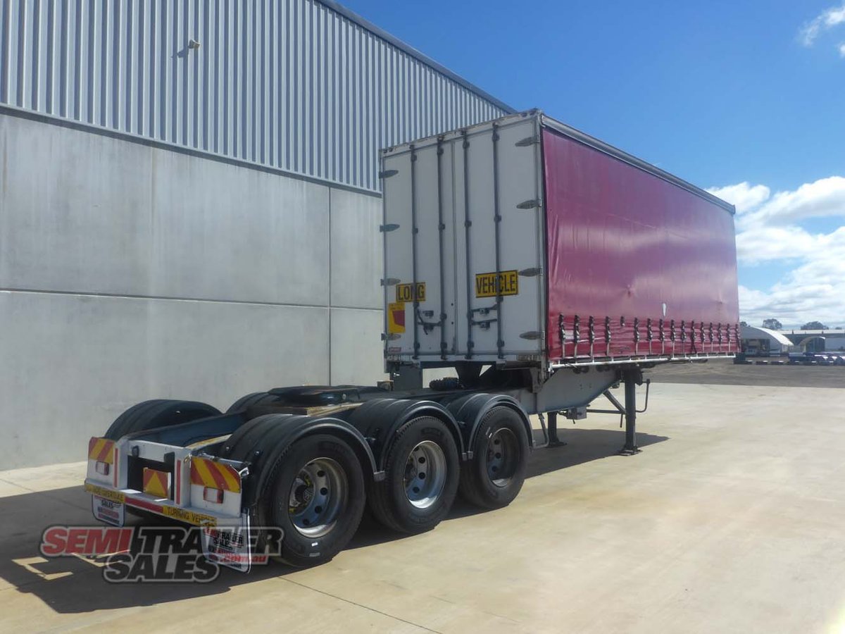 2006 BARKER 12 PALLET ROLLBACK CURTAINSIDER TRAILER