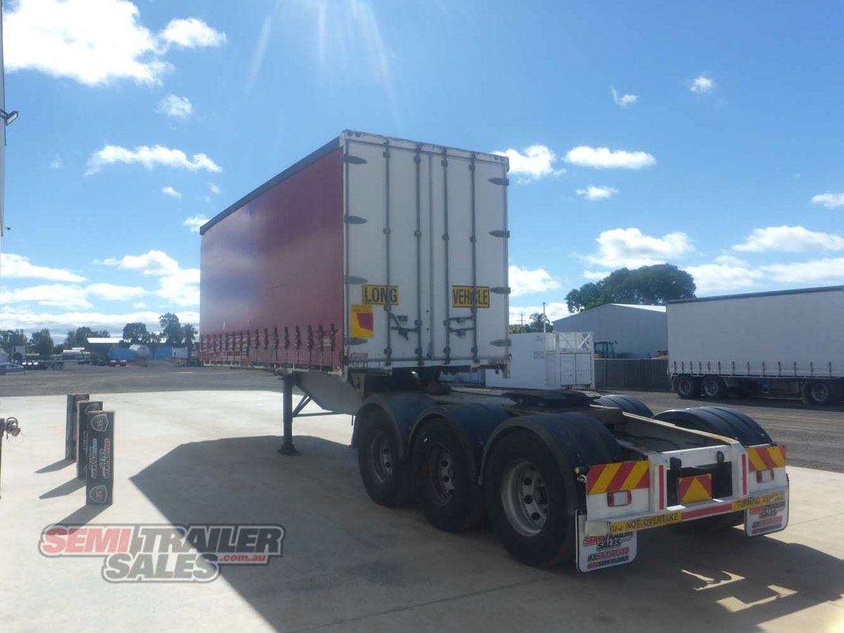 2006 BARKER 12 PALLET ROLLBACK CURTAINSIDER TRAILER