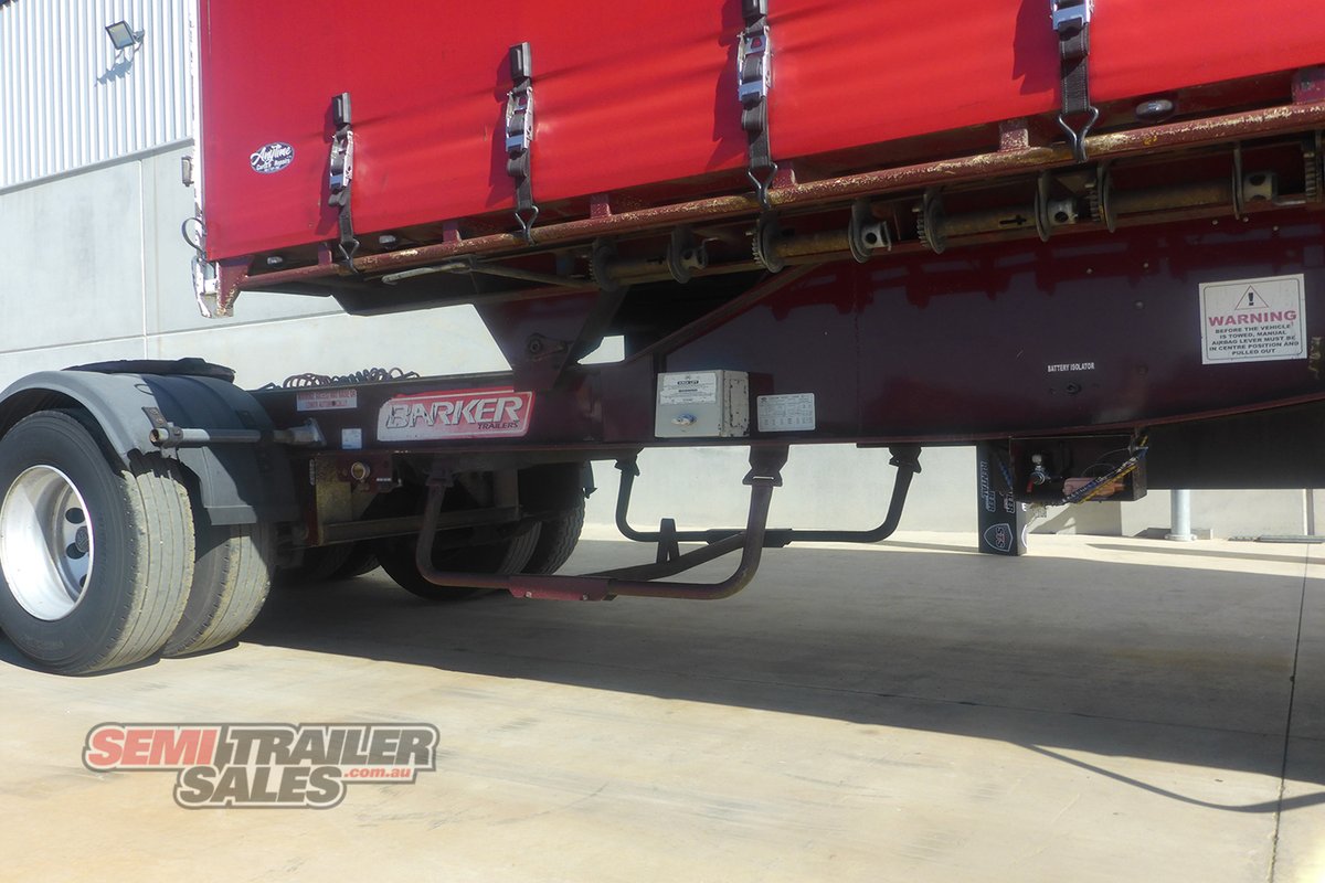 07/2007 BARKER 12 PALLET ROLLBACK CURTAINSIDER A TRAILER