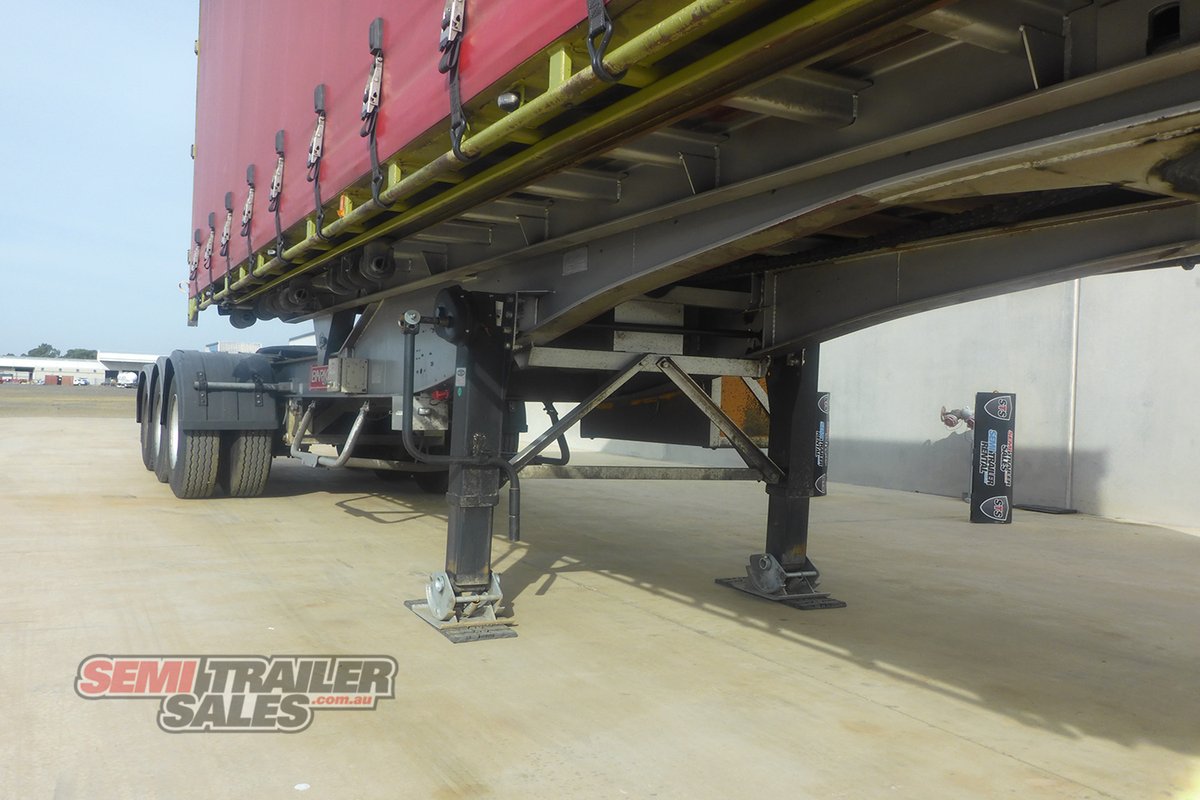 2007 BARKER 12 PALLET ROLLBACK CURTAINSIDER A TRAILER