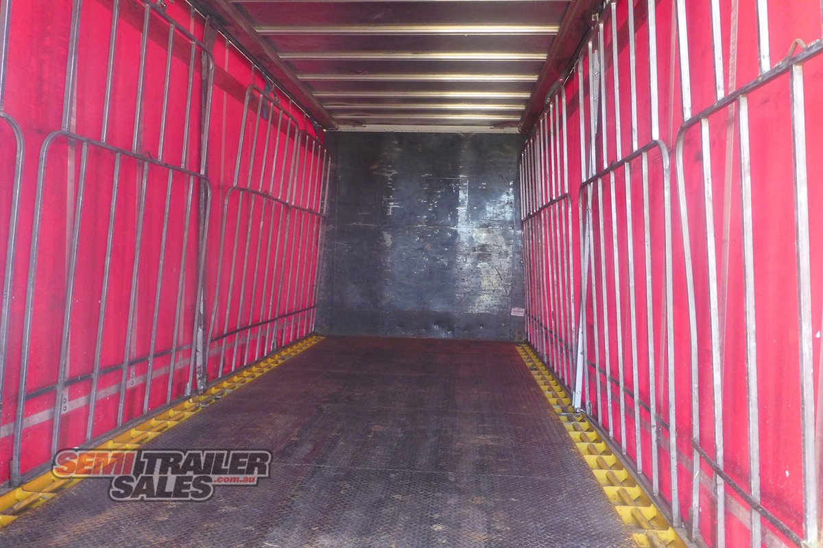 2007 BARKER 12 PALLET ROLLBACK CURTAINSIDER A TRAILER