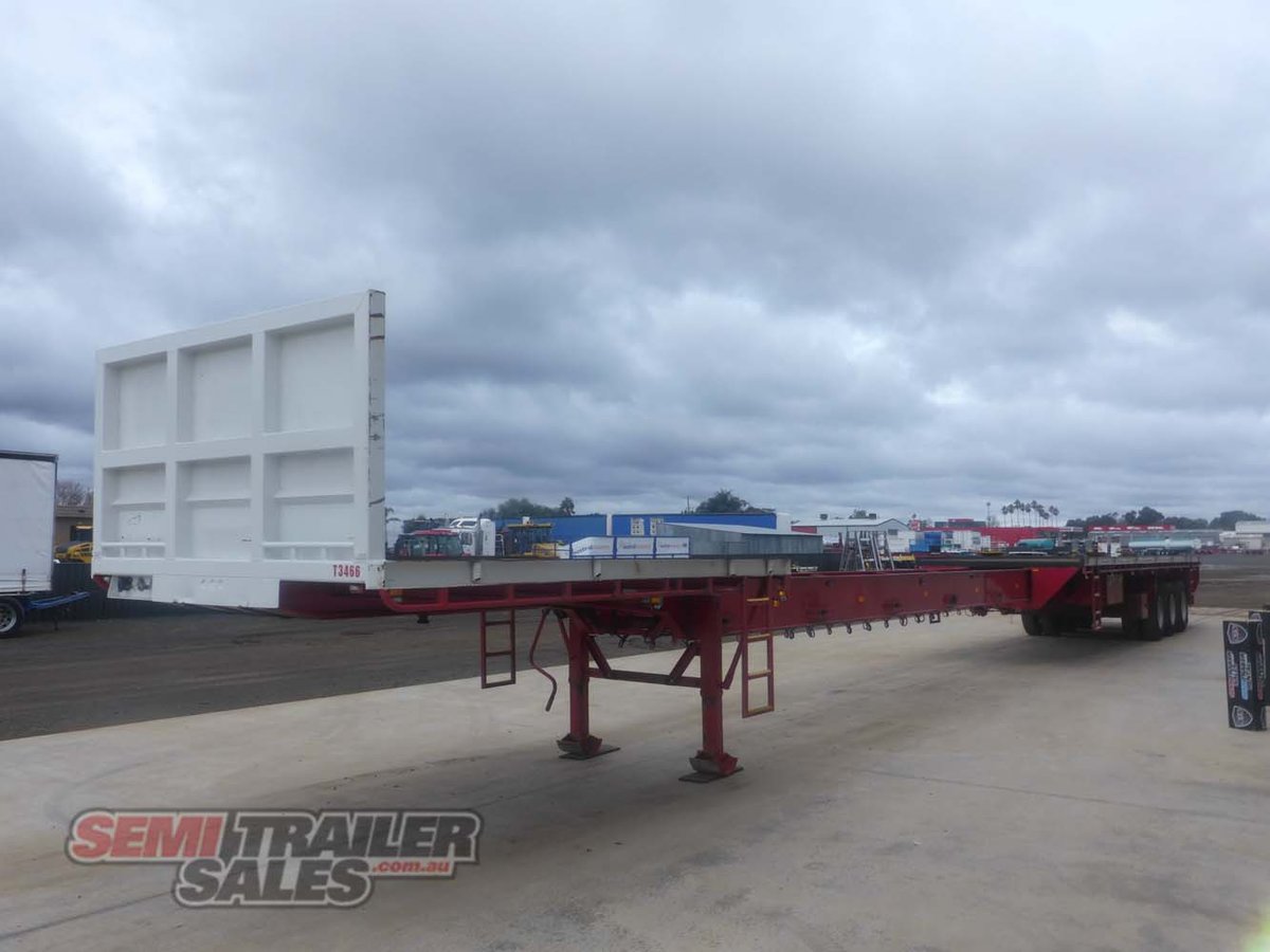 11/1999 HAULMARK 48FT-77FT EXTENDABLE FLAT TOP TRAILER