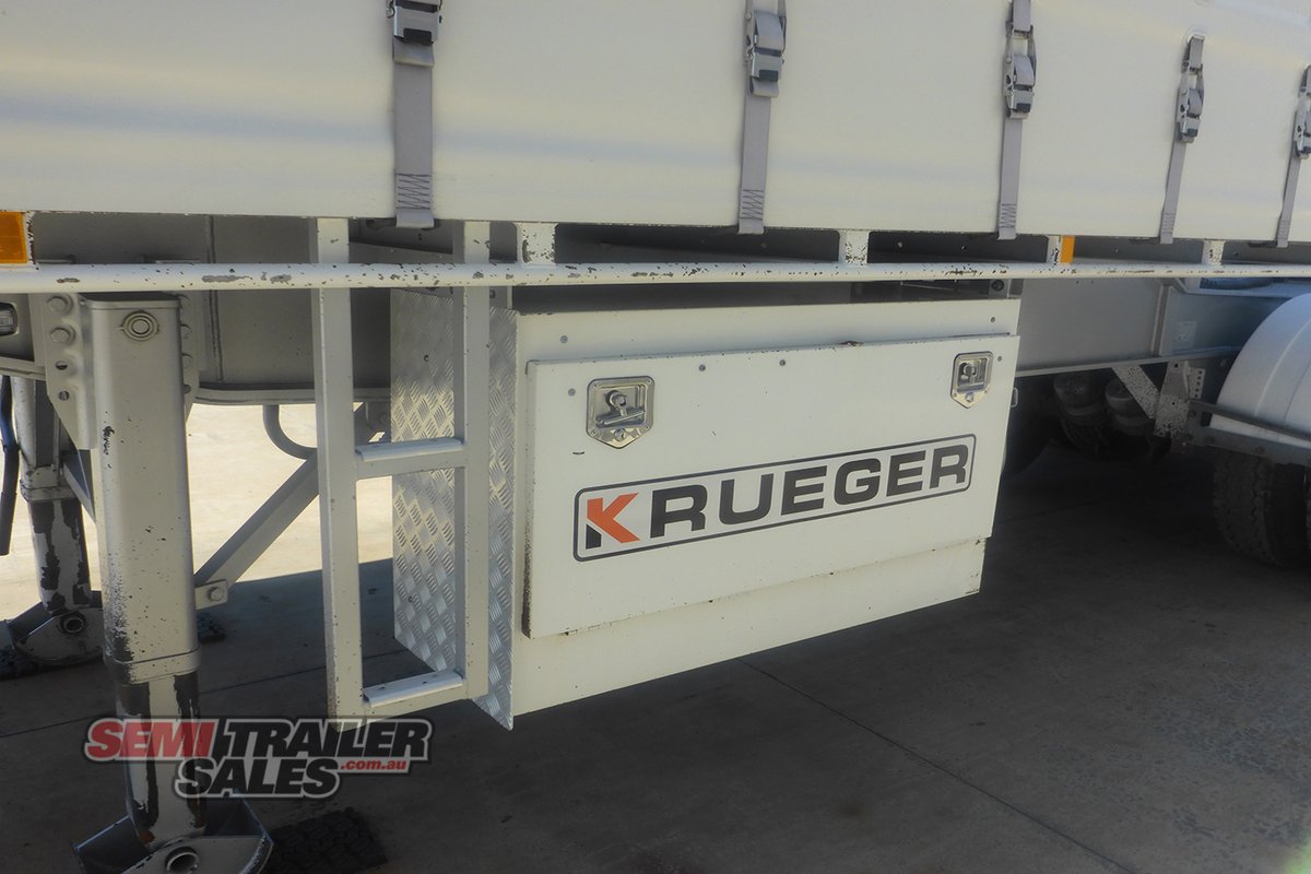 2020 KRUEGER 12 PALLET FLAT TOP CURTAINSIDER A TRAILER