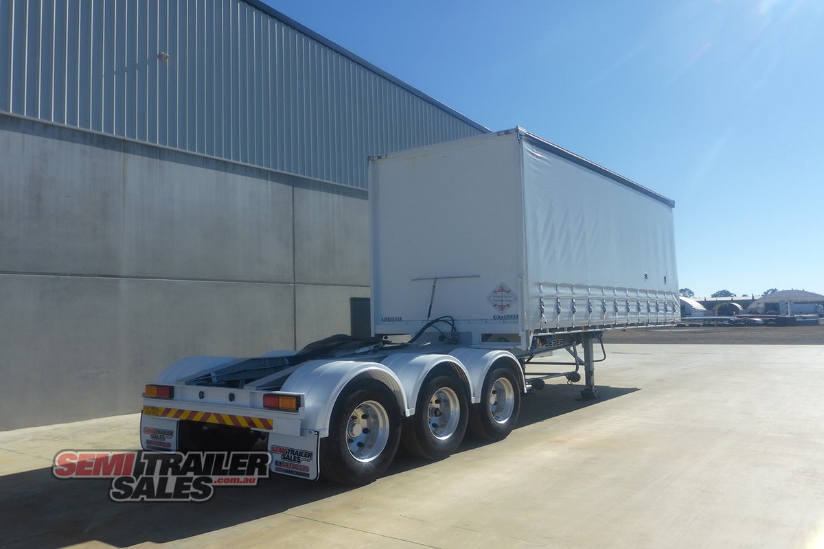 2020 KRUEGER 12 PALLET FLAT TOP CURTAINSIDER A TRAILER