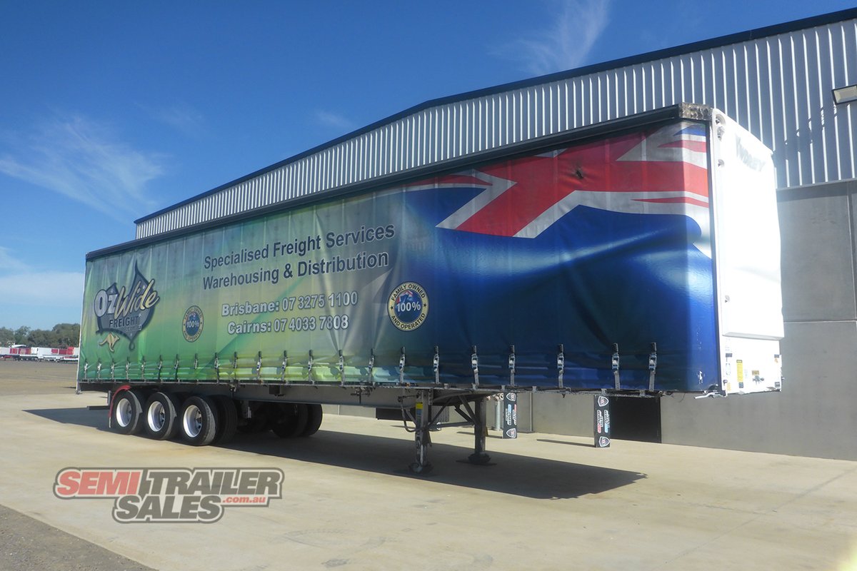 2009 VAWDREY 22 PALELT CURTAINSIDER TRAILER
