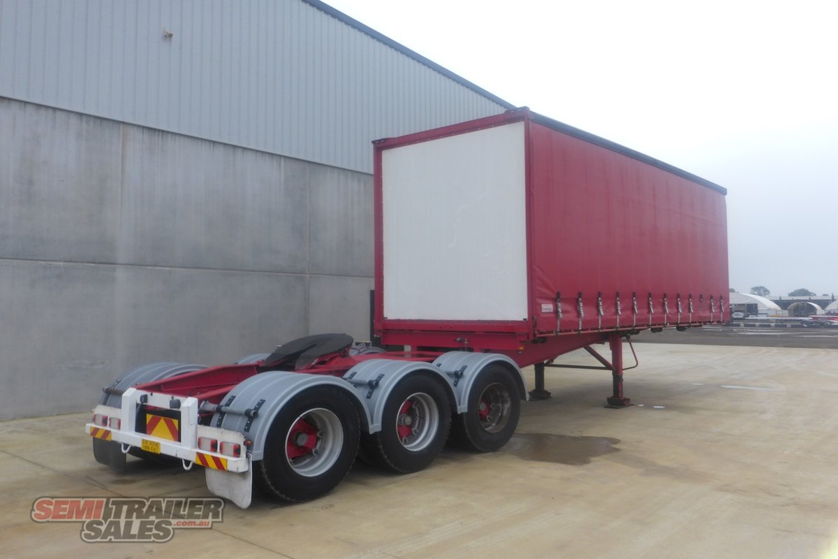 06/2002 BARKER 12 PALLET CURTAINSIDER A TRAILER (REMOVEABLE BODY)