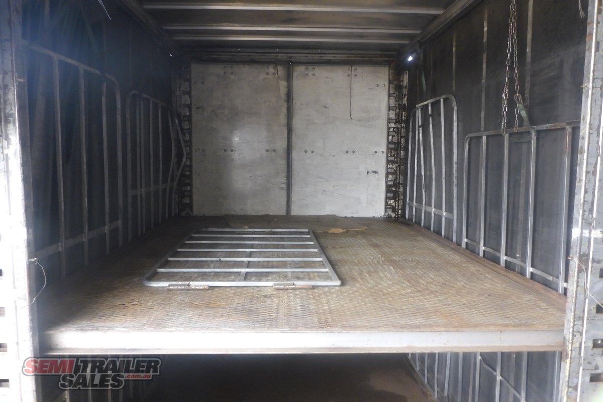 07/2007 MAXITRANS 34 PALLET DOUBLE DROPDECK CURTAINSIDER B DOUBLE SET WITH MEZZ