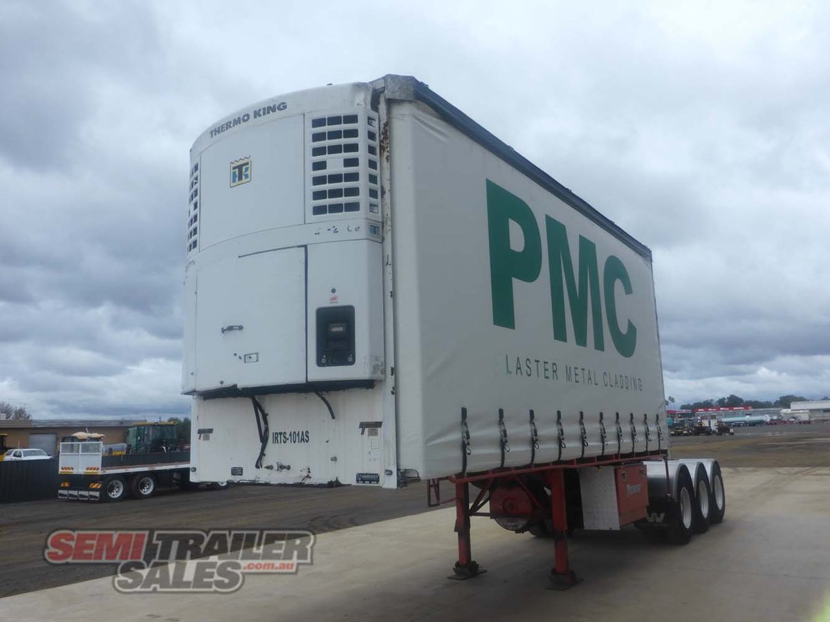 12/2004 VAWDREY 10 PALLET REFRIGERATED CURTAINSIDER A TRAILER