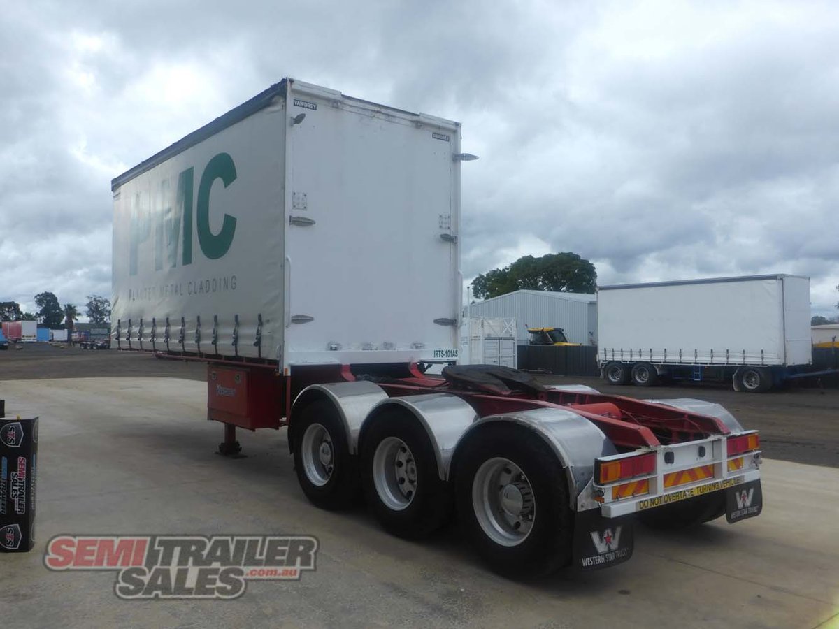 12/2004 VAWDREY 10 PALLET REFRIGERATED CURTAINSIDER A TRAILER