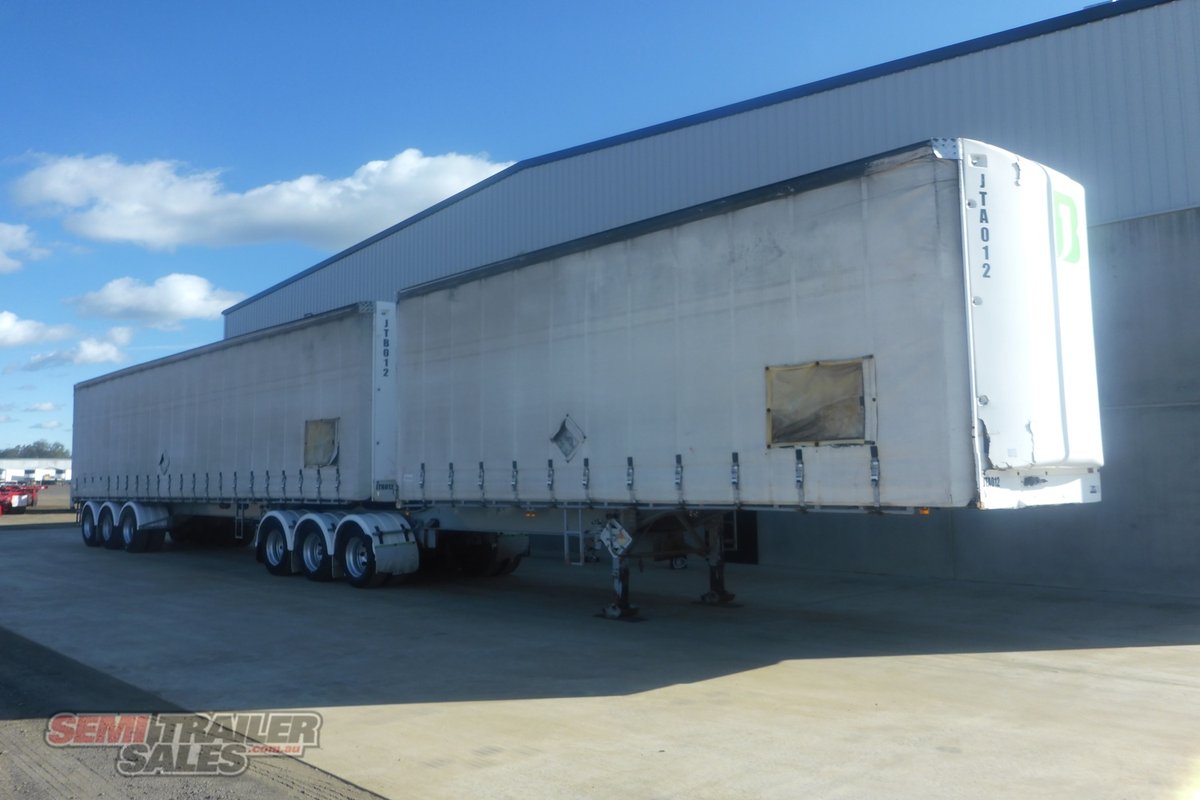 12/2022 PBS 34 PALLET CURTAINSIDER B DOUBLE SET TRAILER