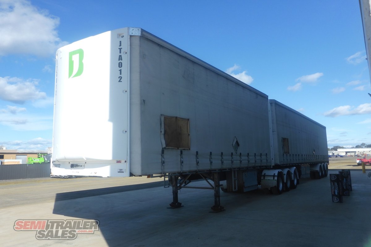12/2022 PBS 34 PALLET CURTAINSIDER B DOUBLE SET TRAILER