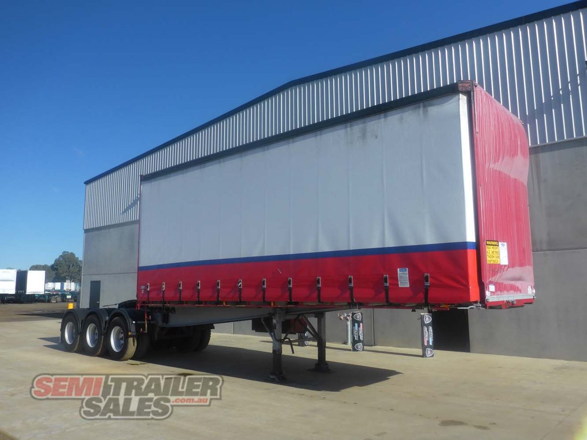 03/2008 BARKER 12 PALLET CURTAINSIDER A TRAILER