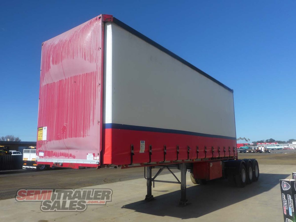 03/2008 BARKER 12 PALLET CURTAINSIDER A TRAILER
