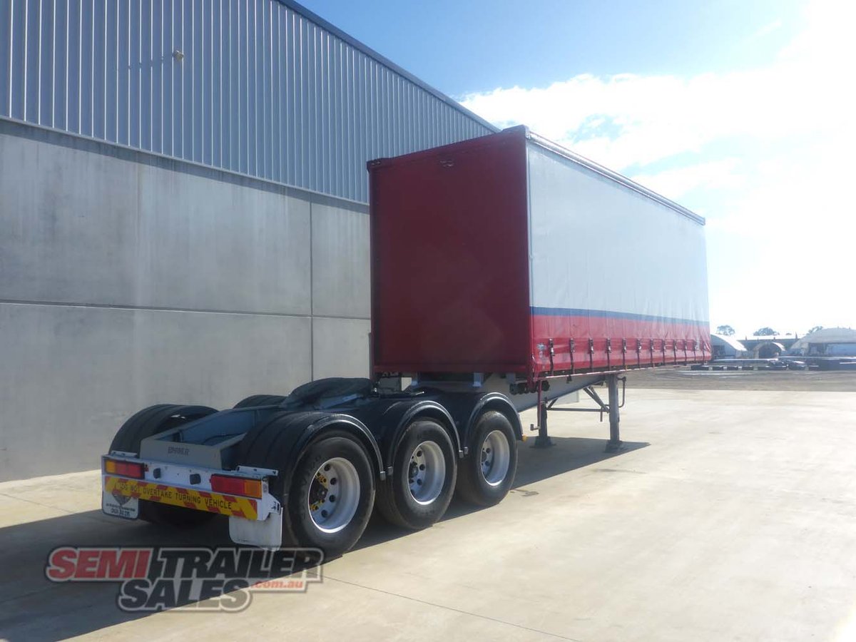 03/2008 BARKER 12 PALLET CURTAINSIDER A TRAILER