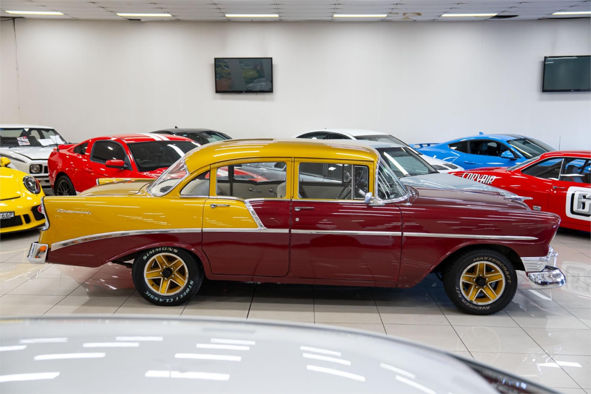 1956 CHEVROLET 210 3 SP AUTOMATIC SEDAN