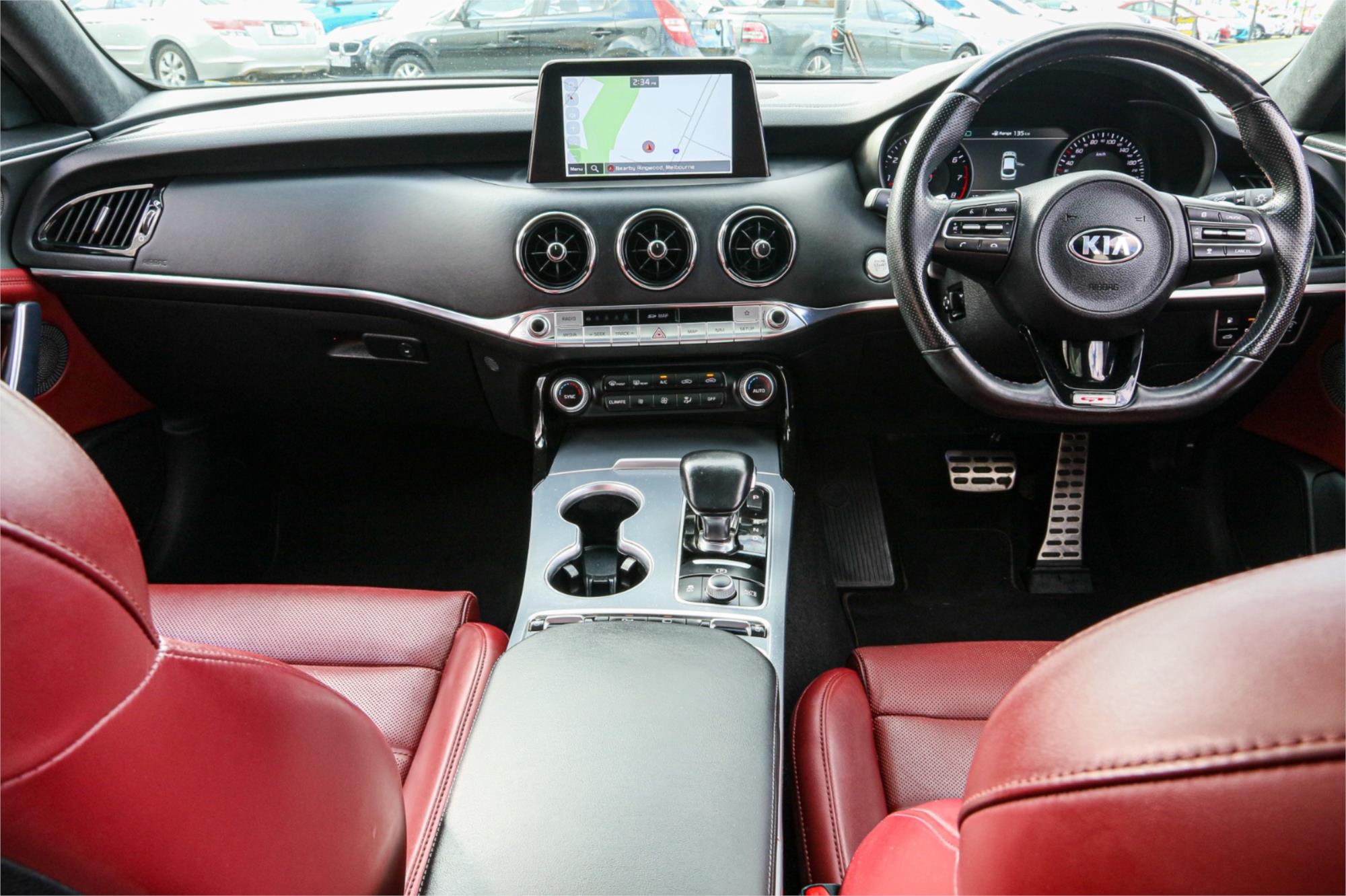 2018 KIA STINGER CK MY19 GT (RED LEATHER) 8 SP AUTOMATIC 4D SEDAN