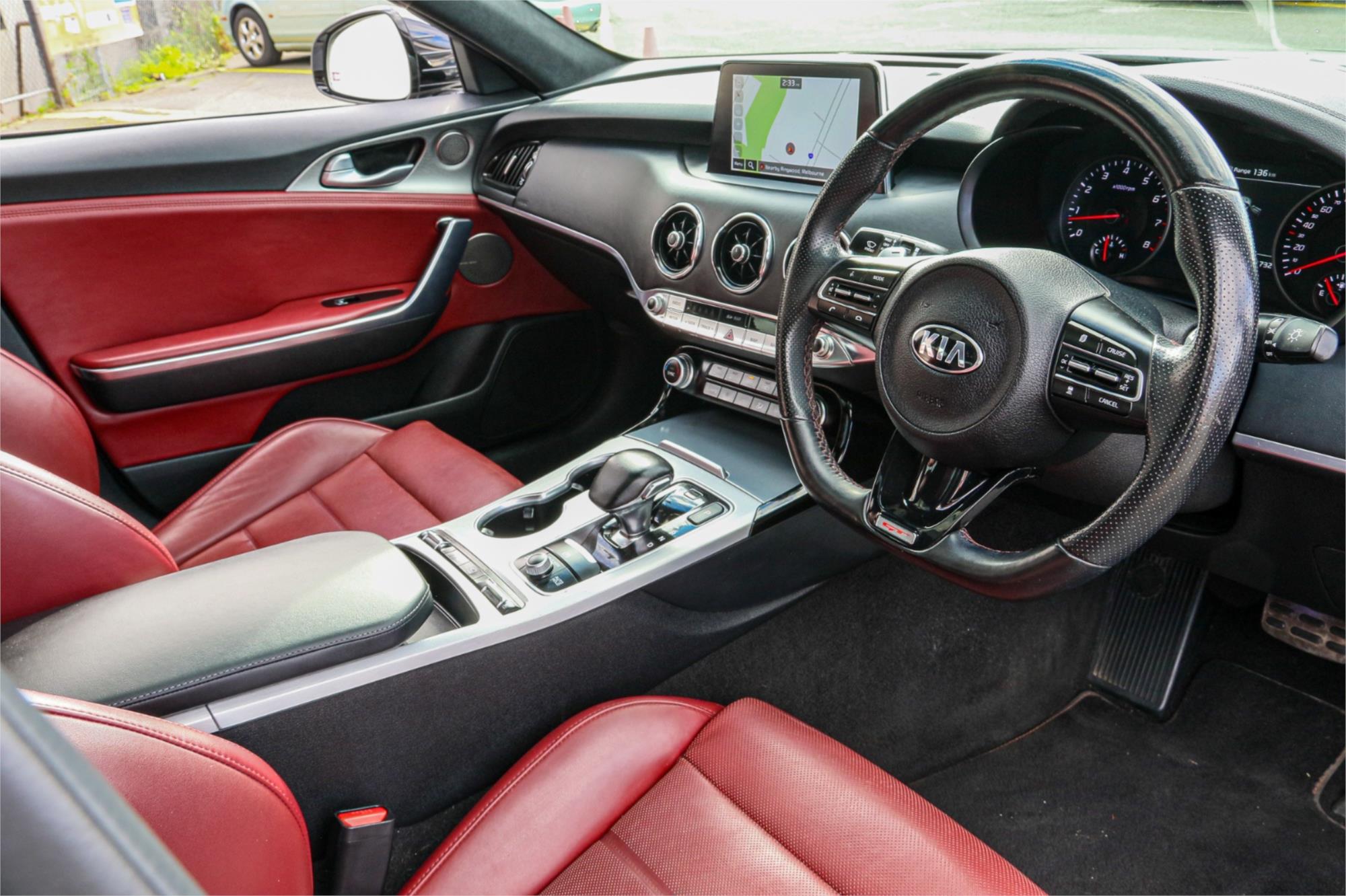 2018 KIA STINGER CK MY19 GT (RED LEATHER) 8 SP AUTOMATIC 4D SEDAN