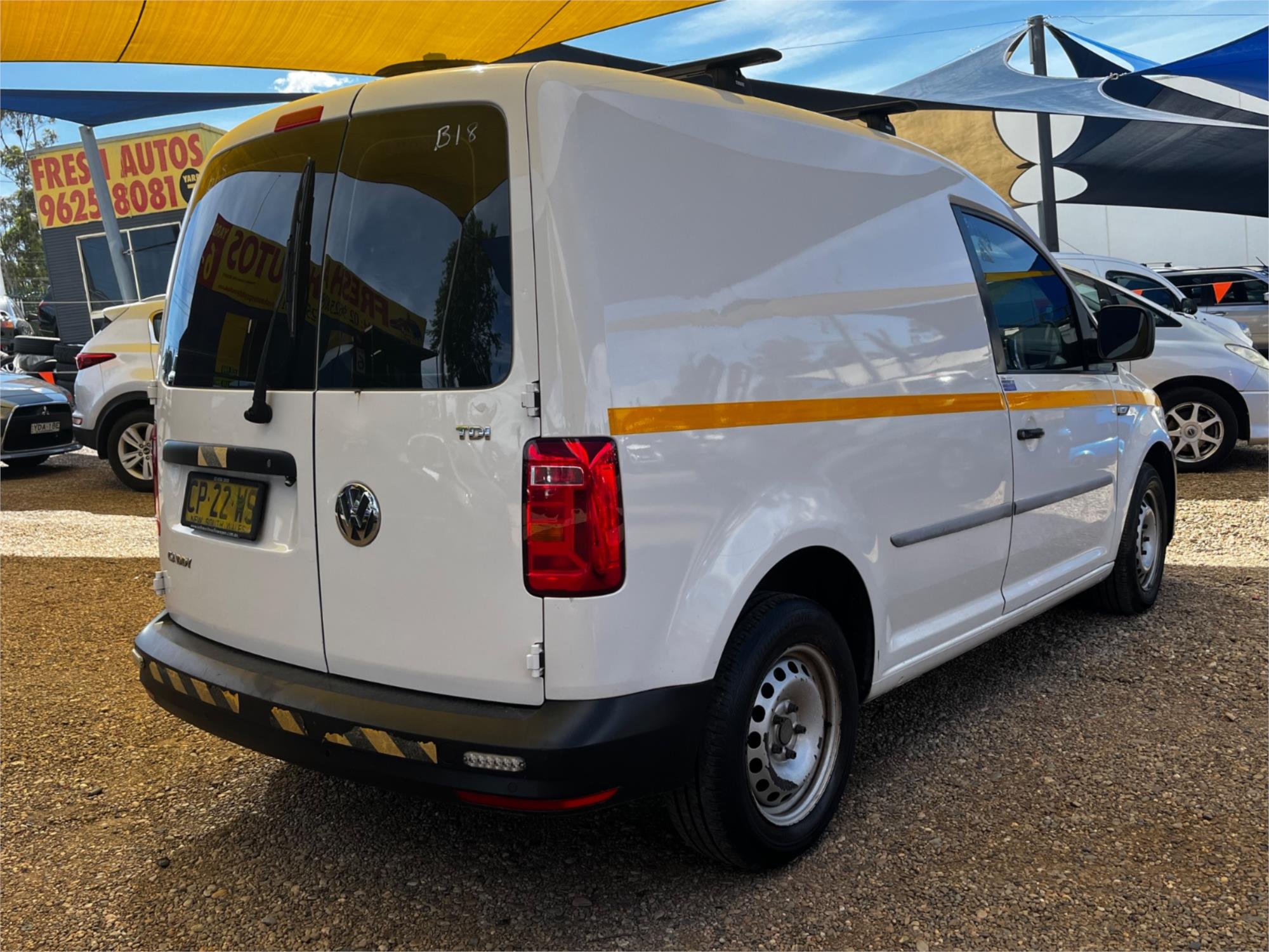 2018 VOLKSWAGEN CADDY 2K MY18 SWB TDI250 6 SP AUTO DIRECT SHIFT 3D VAN