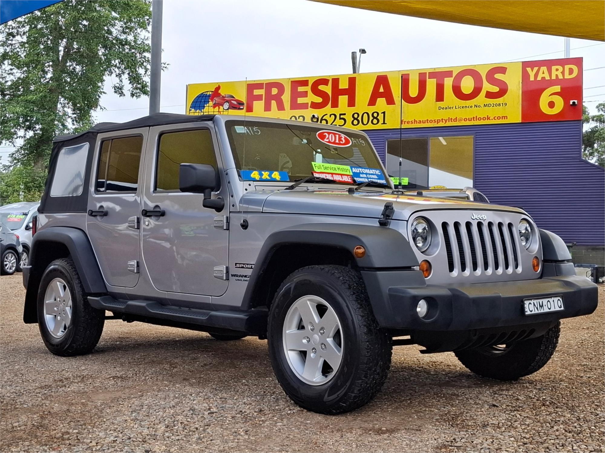 2013 JEEP WRANGLER JK UNLIMITED AUTOMATIC SOFT TOP