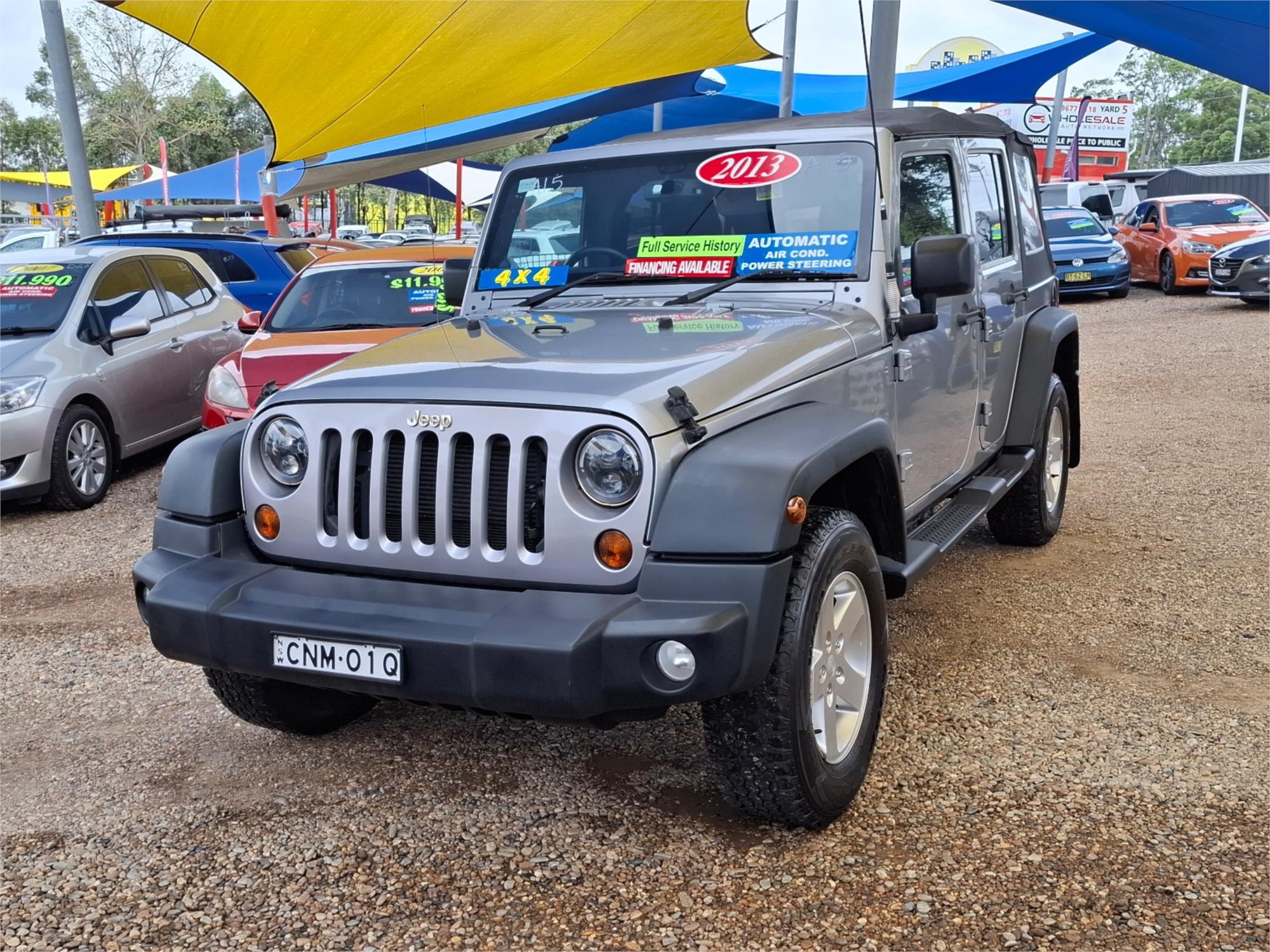 2013 JEEP WRANGLER JK UNLIMITED AUTOMATIC SOFT TOP