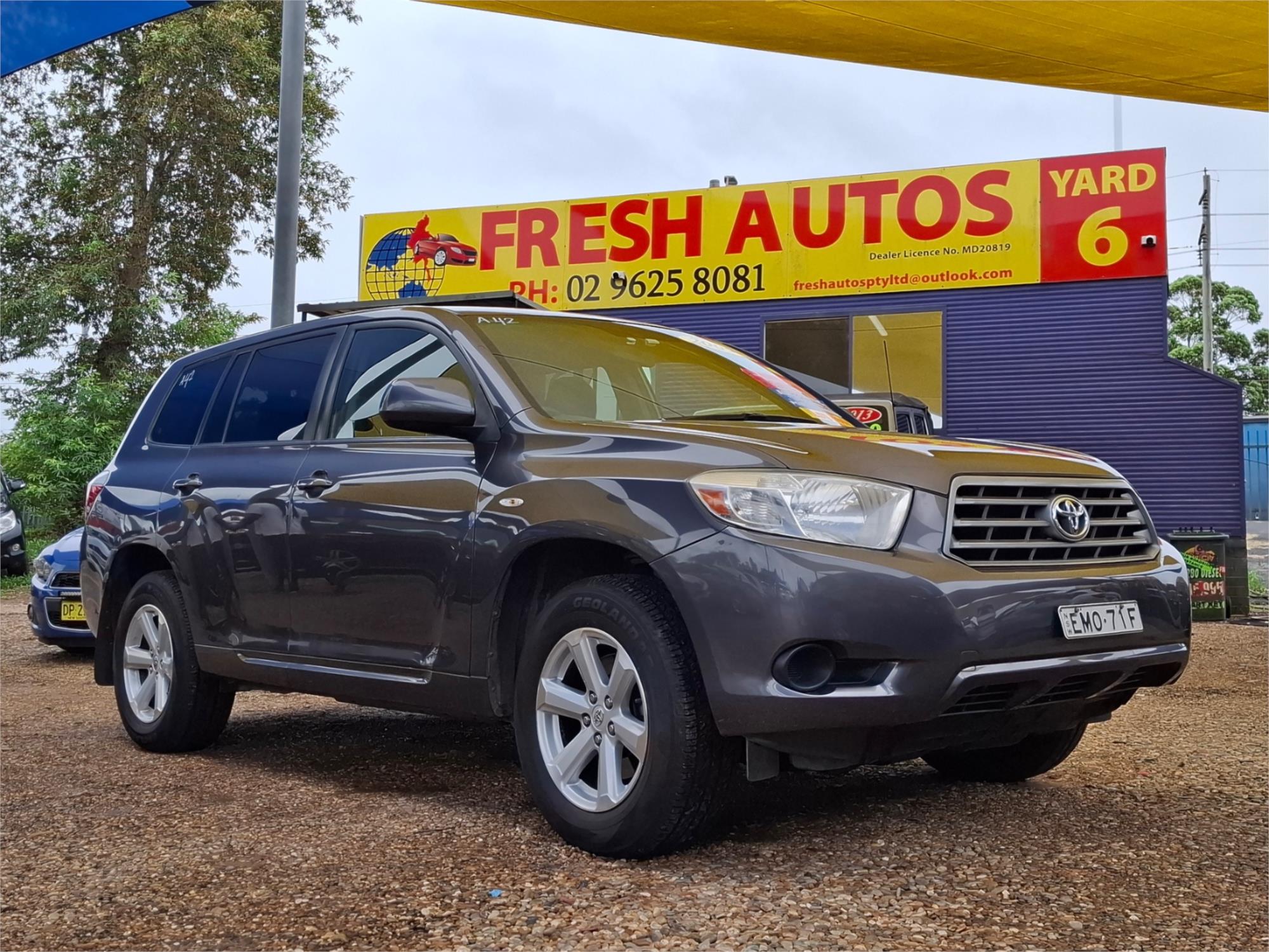 2009 TOYOTA KLUGER GSU45R KX-R (4x4) 5 SEAT 5 SP AUTOMATIC 4D WAGON
