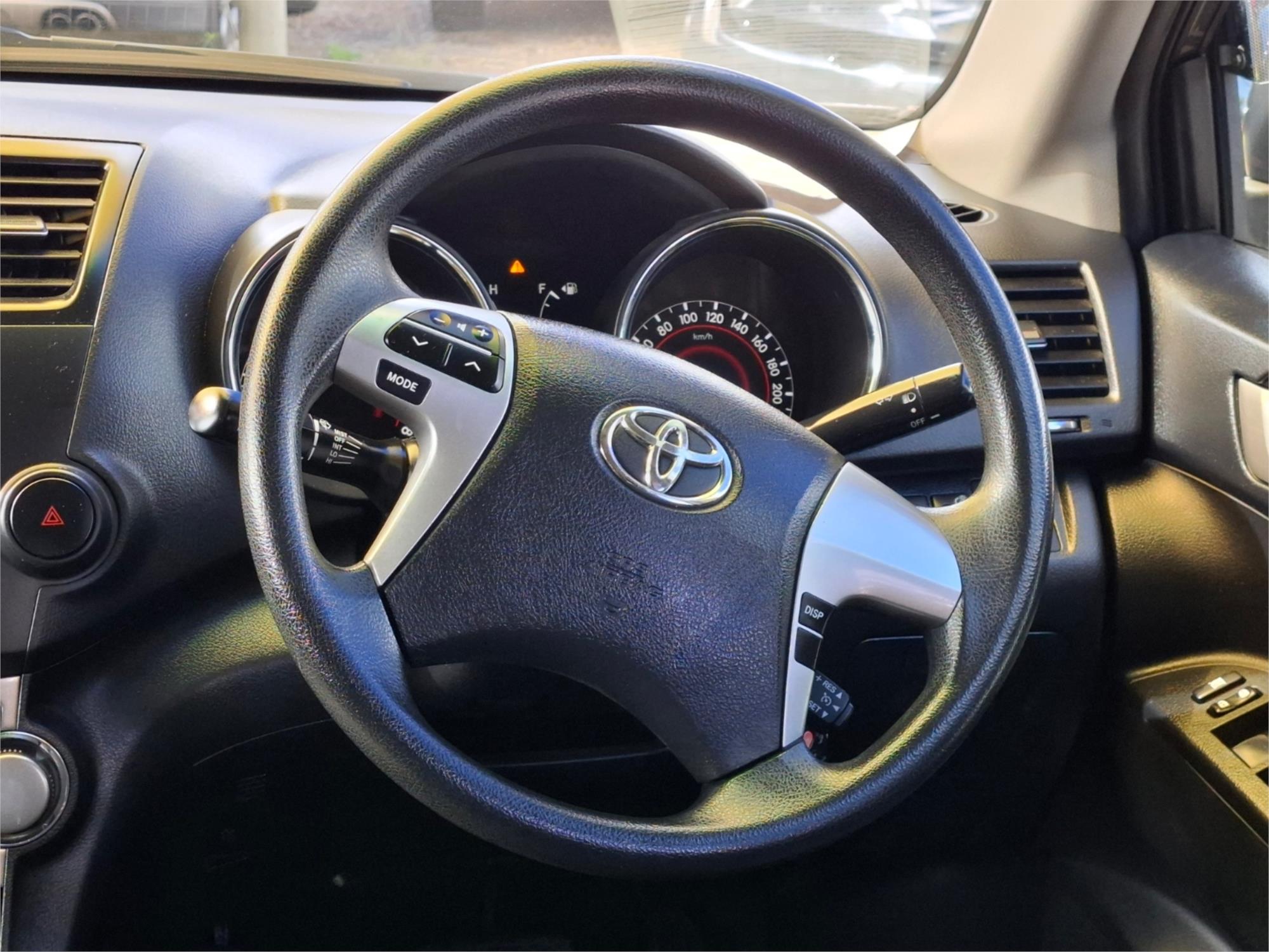 2011 TOYOTA KLUGER GSU45R MY11 UPGRADE KX-R (4x4) 5 SEAT 5 SP AUTOMATIC 4D WAGON