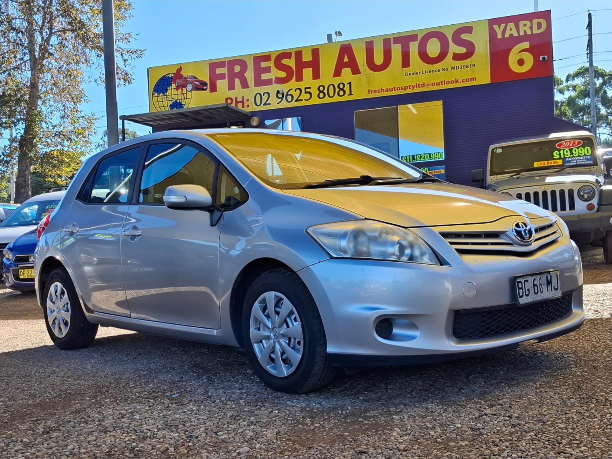 2010 TOYOTA COROLLA ZRE152R ASCENT SPORT 4 SP AUTOMATIC 5D HATCHBACK