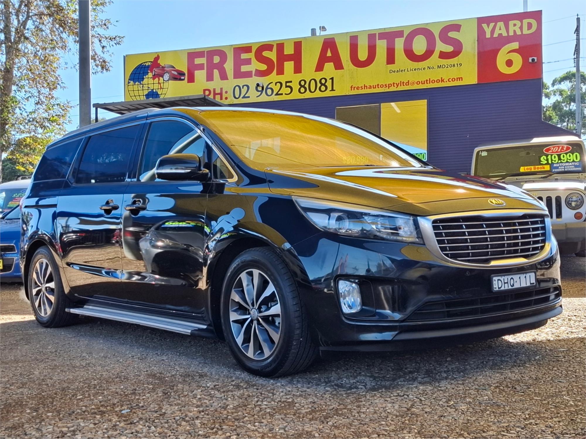 2016 KIA CARNIVAL YP MY16 UPDATE SLi 6 SP AUTOMATIC 4D WAGON