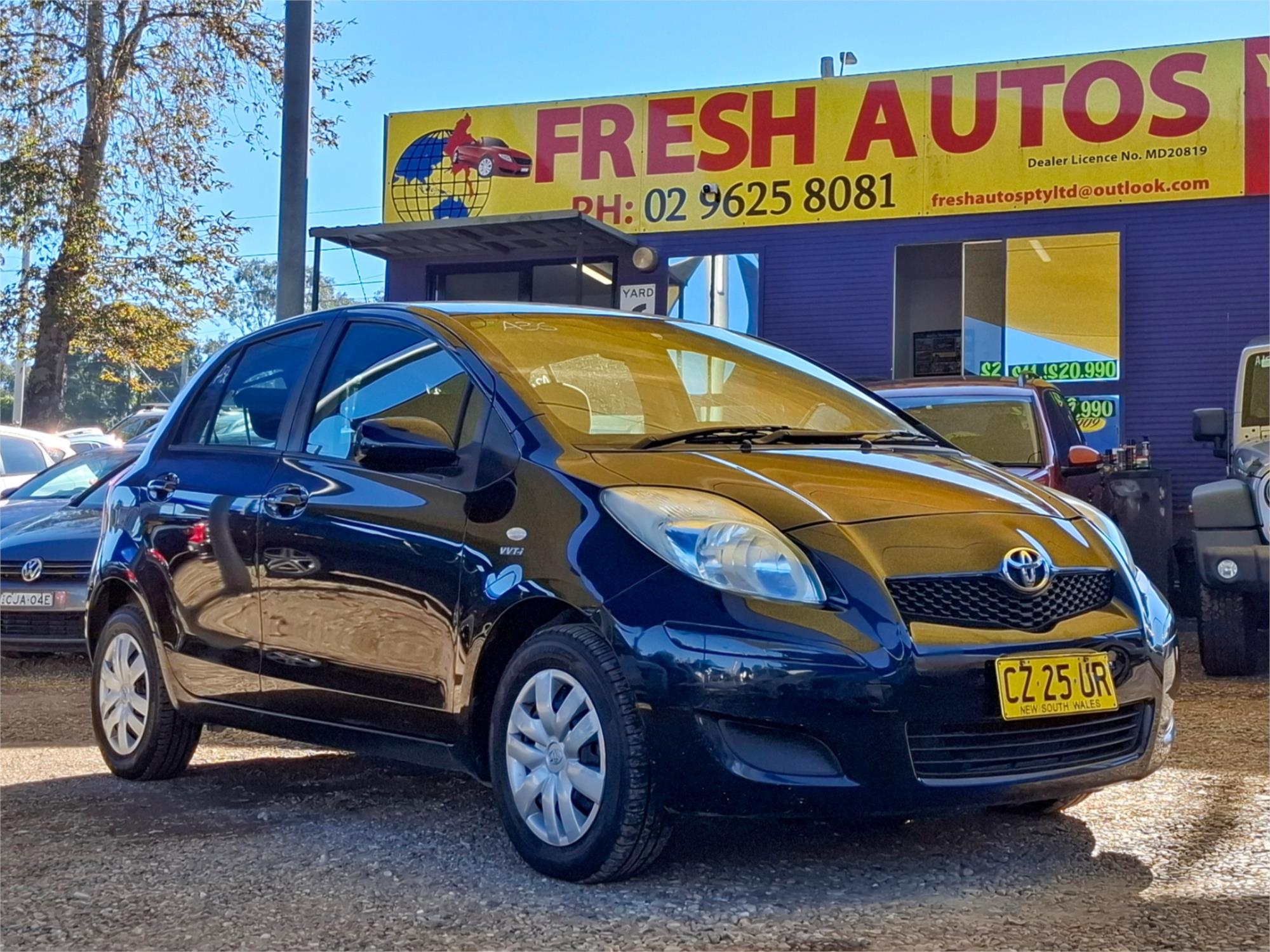 2011 TOYOTA YARIS NCP90R 10 UPGRADE YR 4 SP AUTOMATIC 5D HATCHBACK