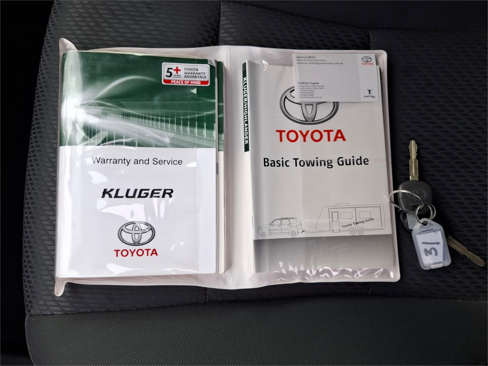 2019 TOYOTA KLUGER GSU50R GX (4x2) 8 SP AUTOMATIC 4D WAGON