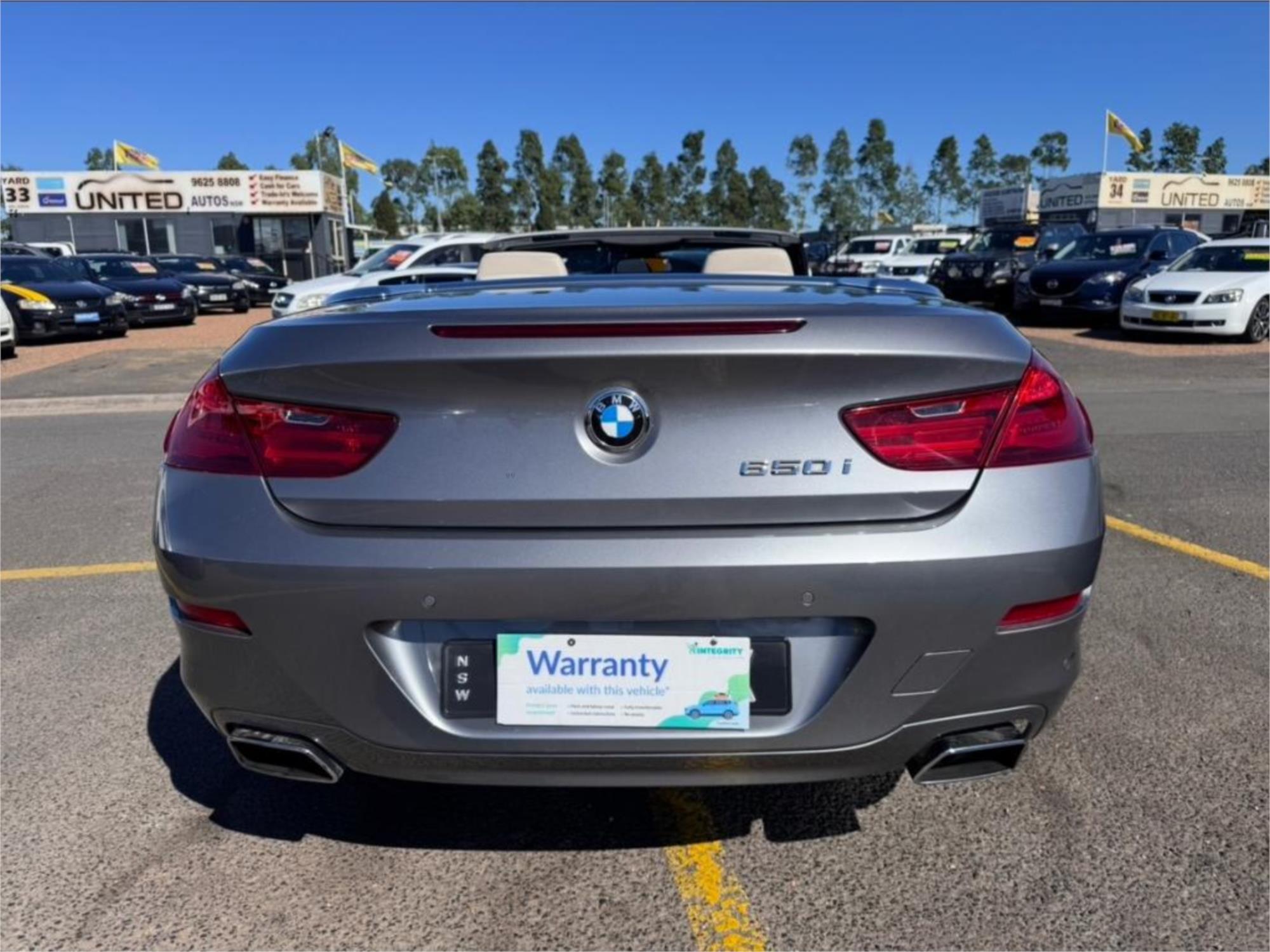 2011 BMW 6 F12 50i 8 SP AUTOMATIC 2D CONVERTIBLE