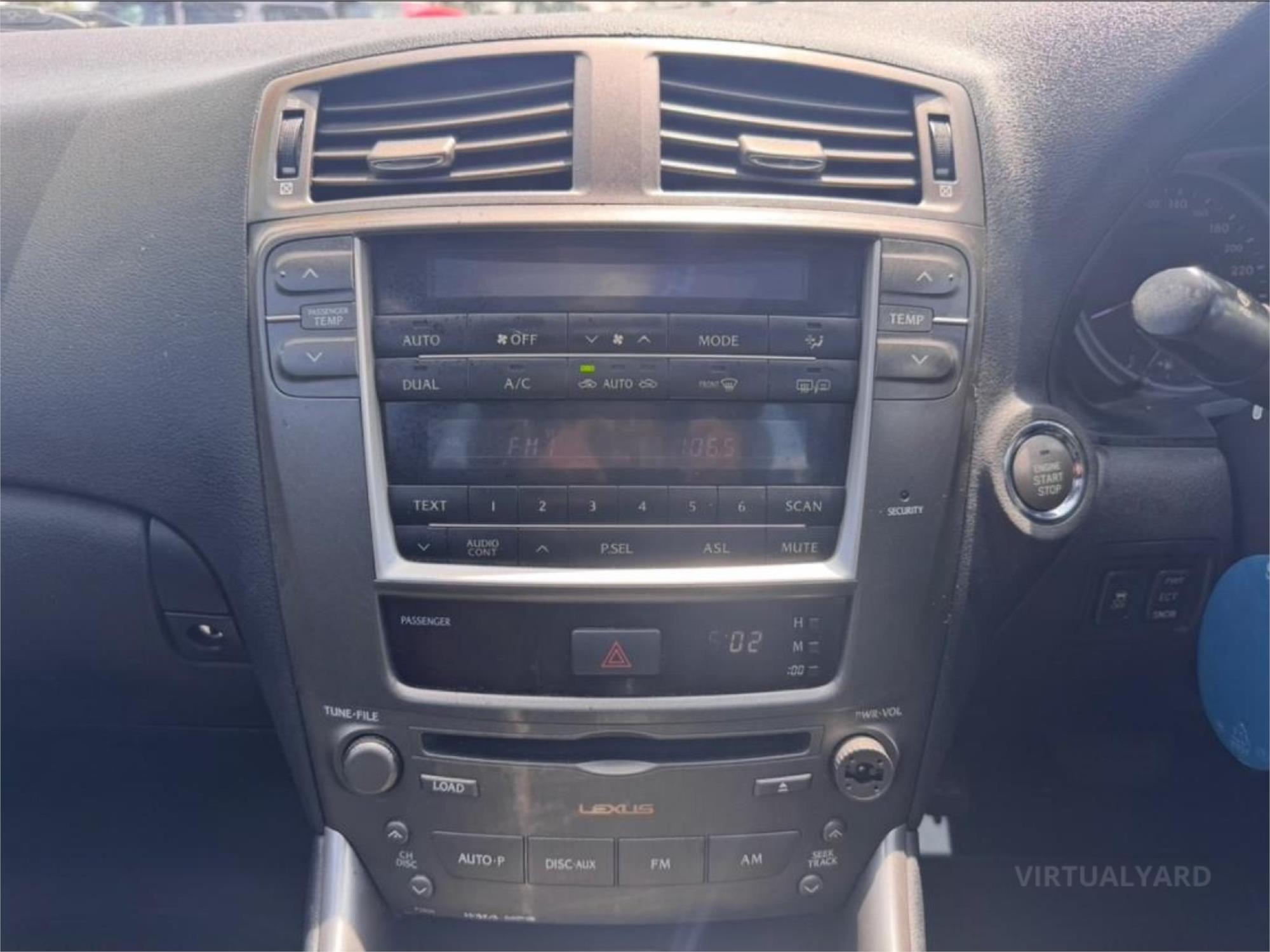 2007 LEXUS IS250 GSE20R SPORTS LUXURY 6 SP AUTO SEQUENTIAL 4D SEDAN